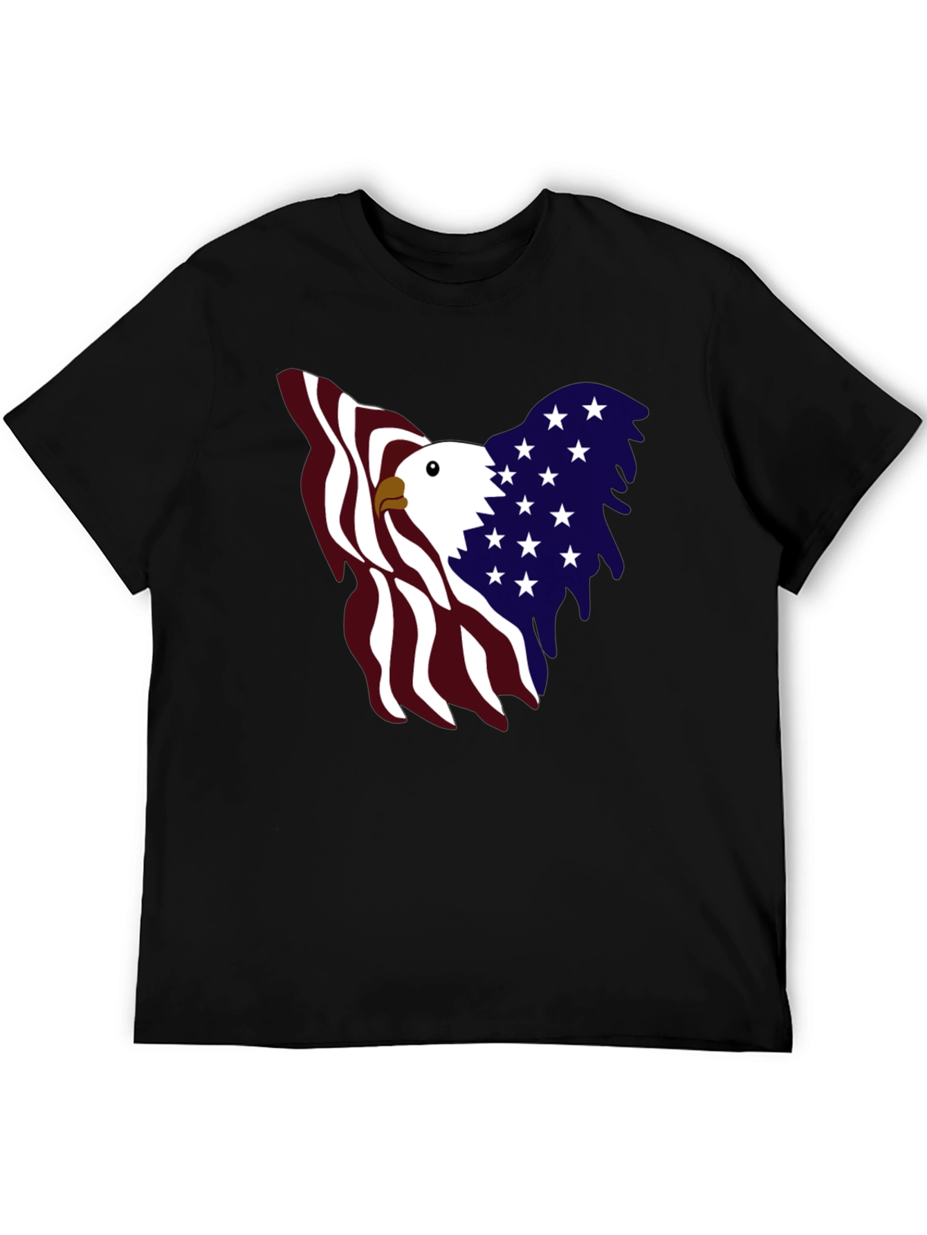Patriotic Eagle Graphic Tee - USA Pride