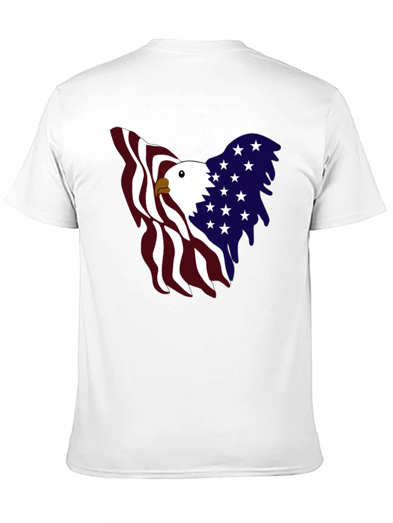 Patriotic Eagle Graphic Tee - USA Pride