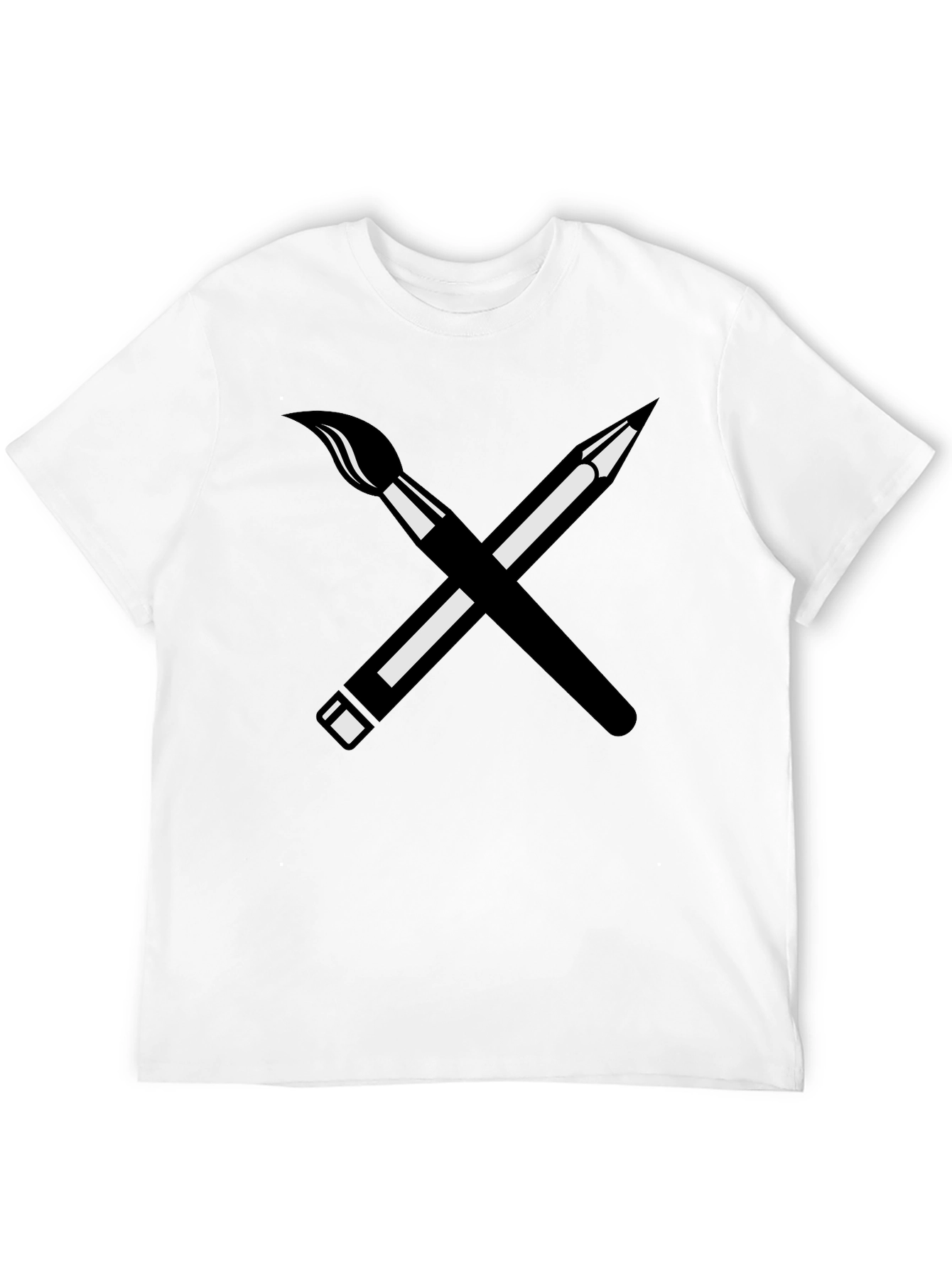 Artists Choice Tee - Brush & Pencil Graphic