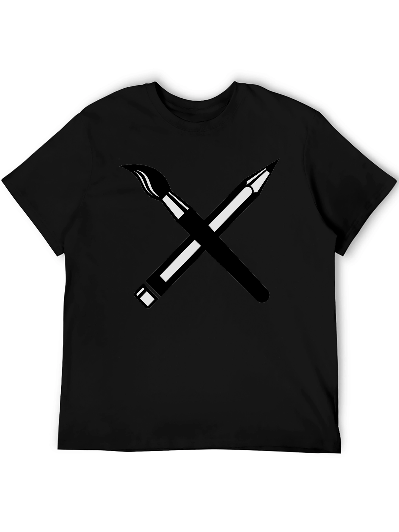 Artists Choice Tee - Brush & Pencil Graphic