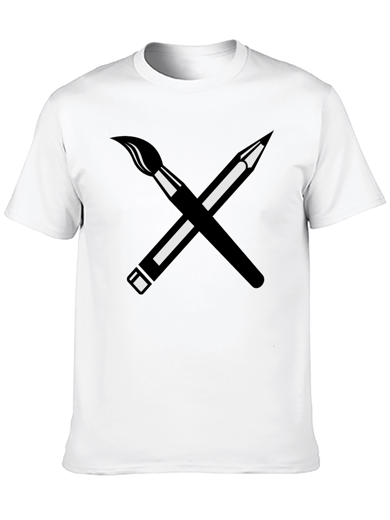 Artists Choice Tee - Brush & Pencil Graphic