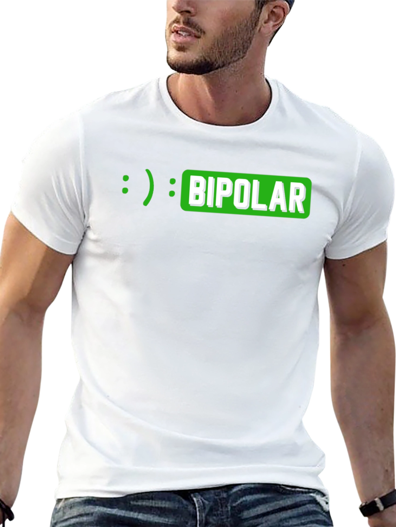 Bipolar Mood Emoticon T-Shirt - Funny Sarcastic Tee