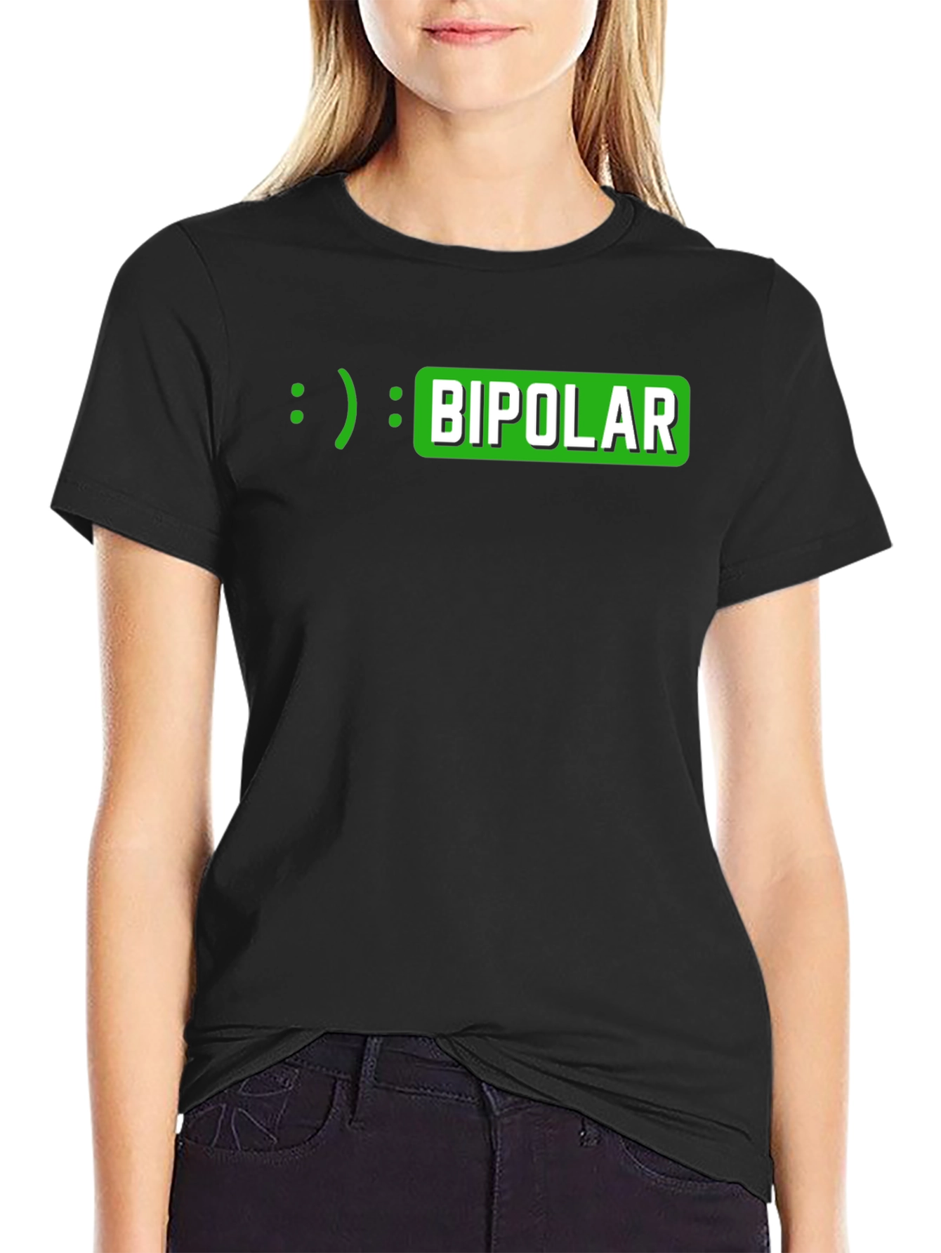 Bipolar Mood Emoticon T-Shirt - Funny Sarcastic Tee