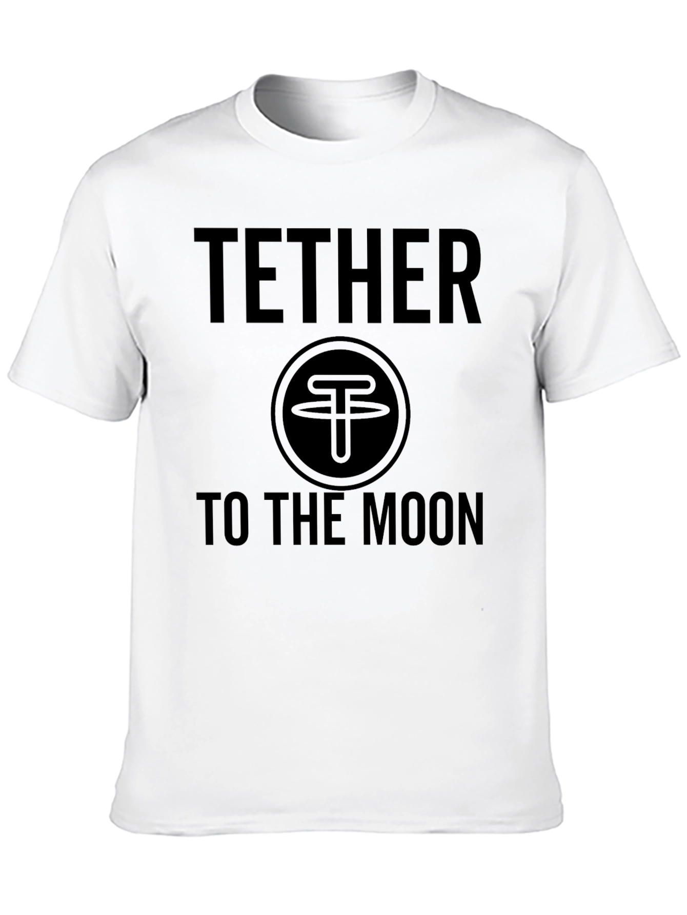 Tether to the Moon Black T-Shirt