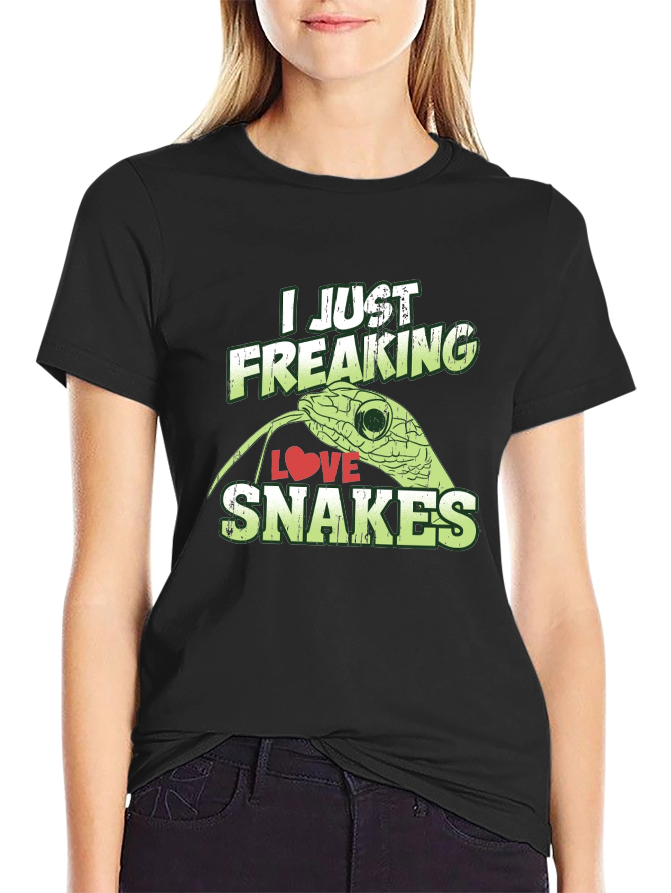 I Just Freaking Love Snakes Graphic T-Shirt