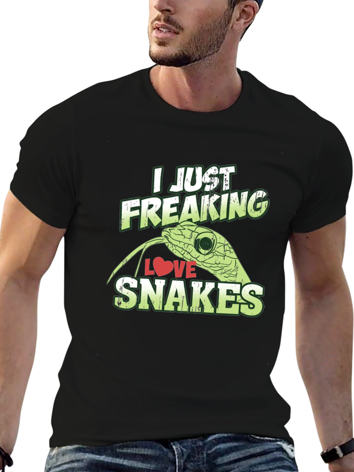 I Just Freaking Love Snakes Graphic T-Shirt