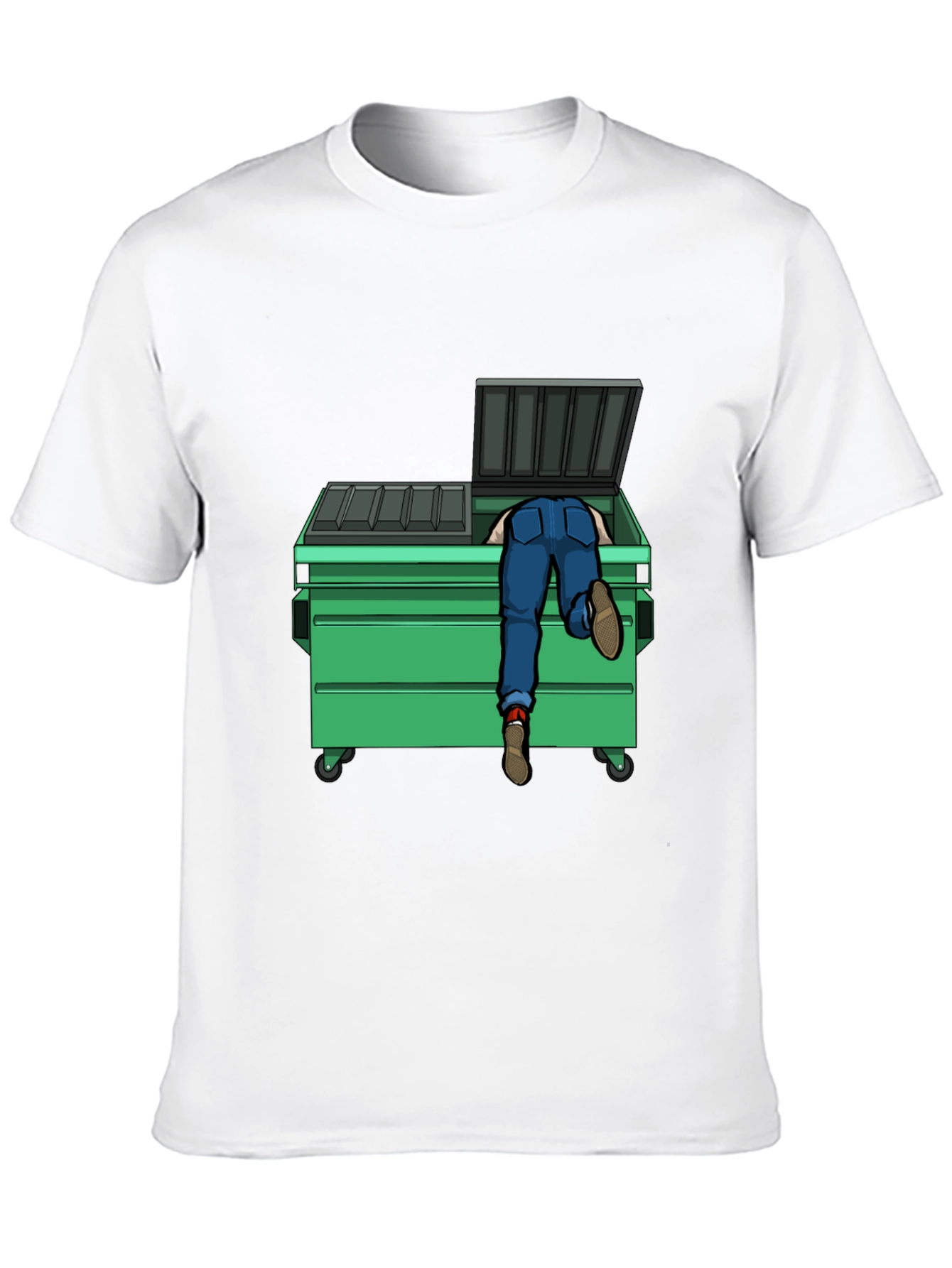 Dumpster Diver Graphic Tee - Black Cotton T-Shirt