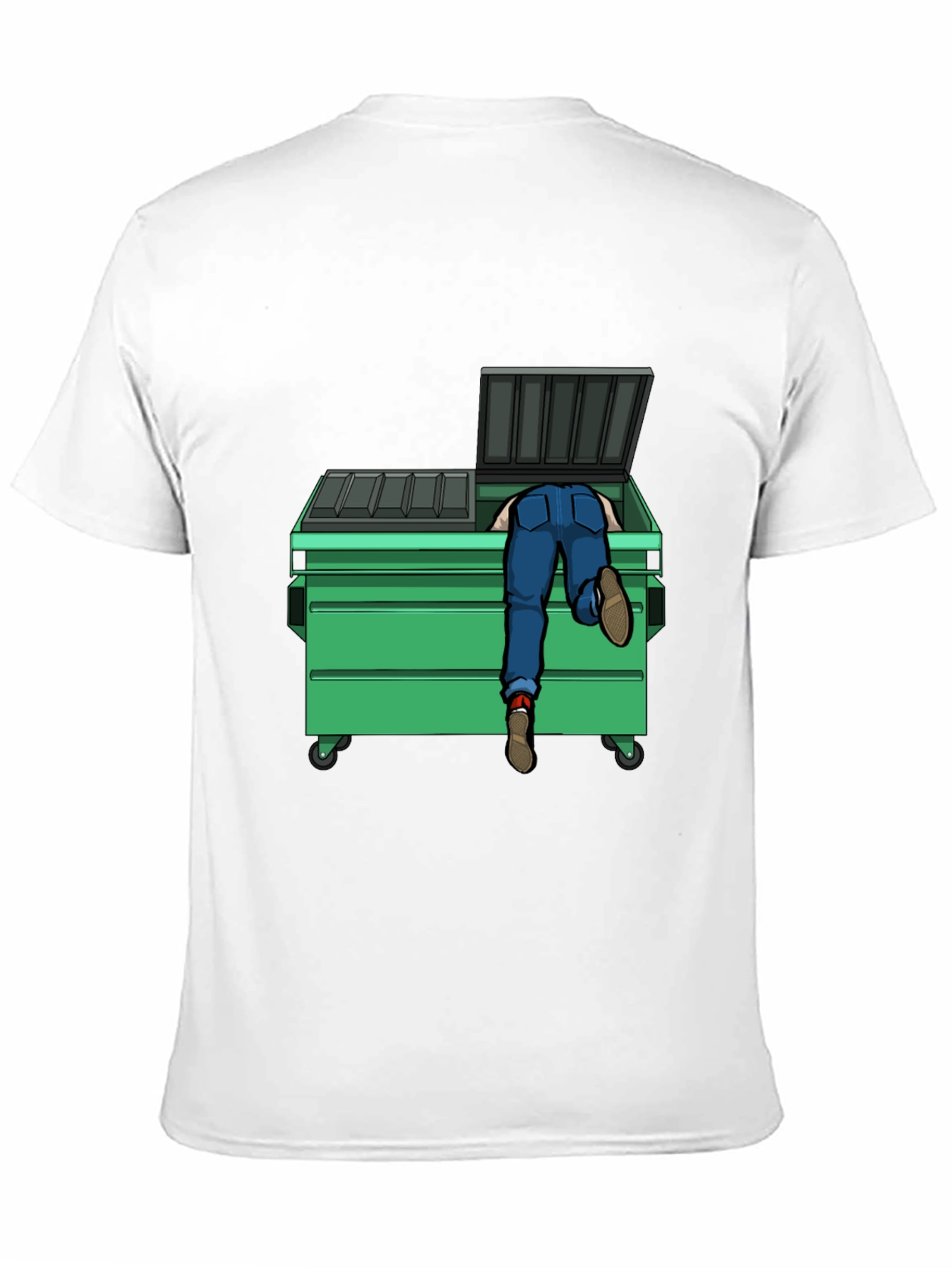 Dumpster Diver Graphic Tee - Black Cotton T-Shirt