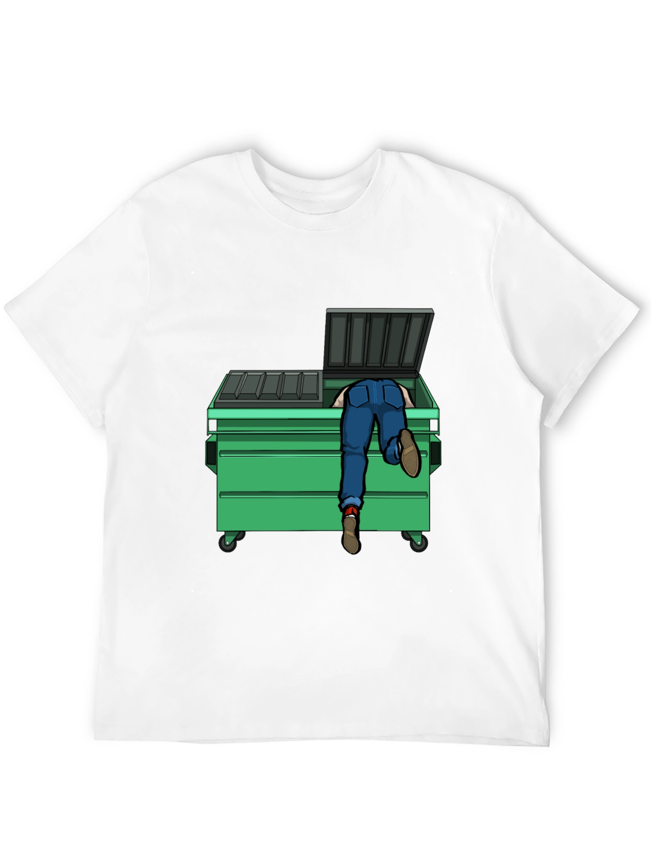 Dumpster Diver Graphic Tee - Black Cotton T-Shirt
