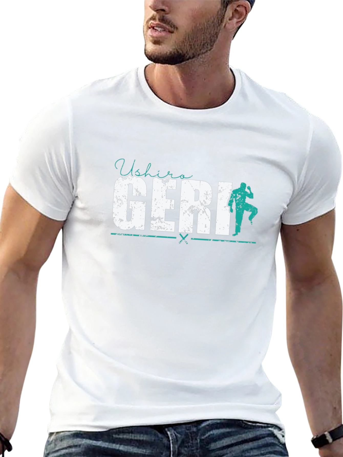 Ushiro Geri T-Shirt - Karate Kick Design