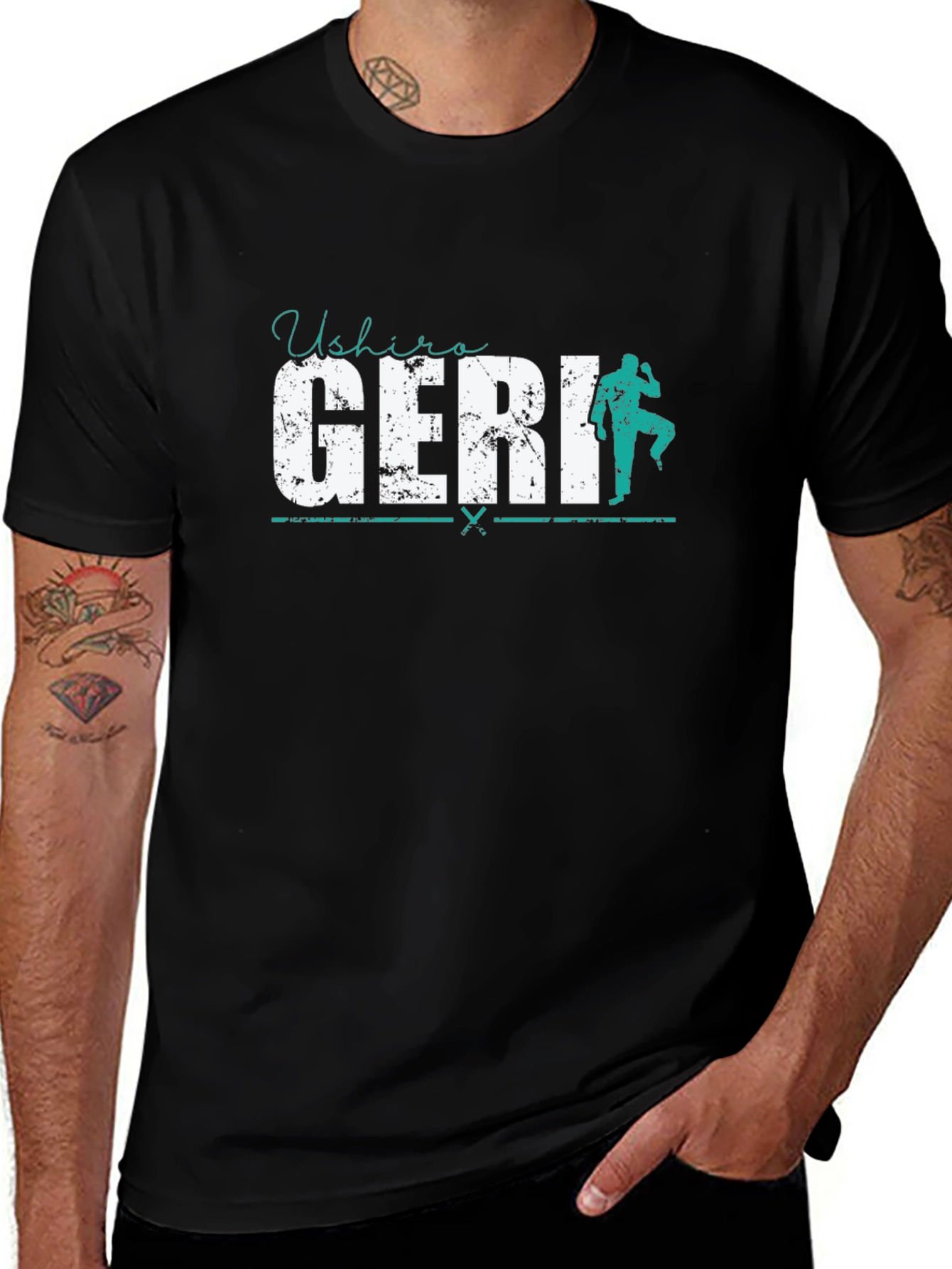 Ushiro Geri T-Shirt - Karate Kick Design