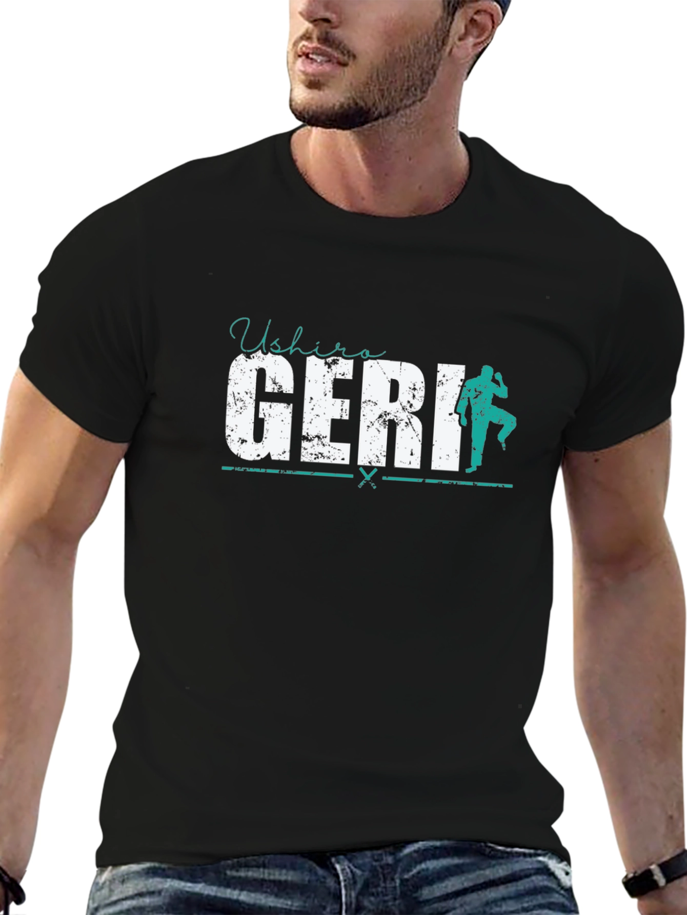 Ushiro Geri T-Shirt - Karate Kick Design