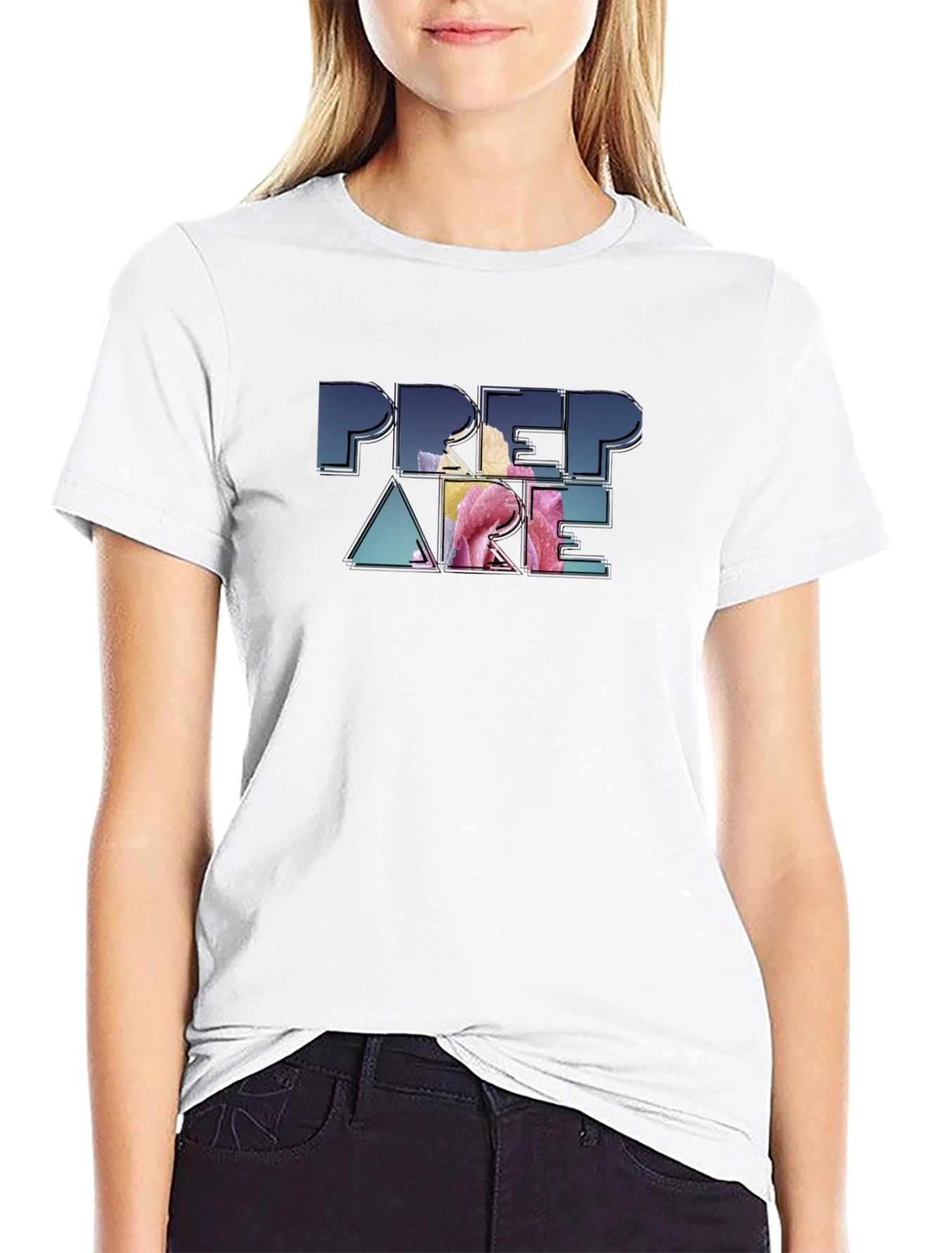 Prepare Graphic Print Crew Neck T-Shirt