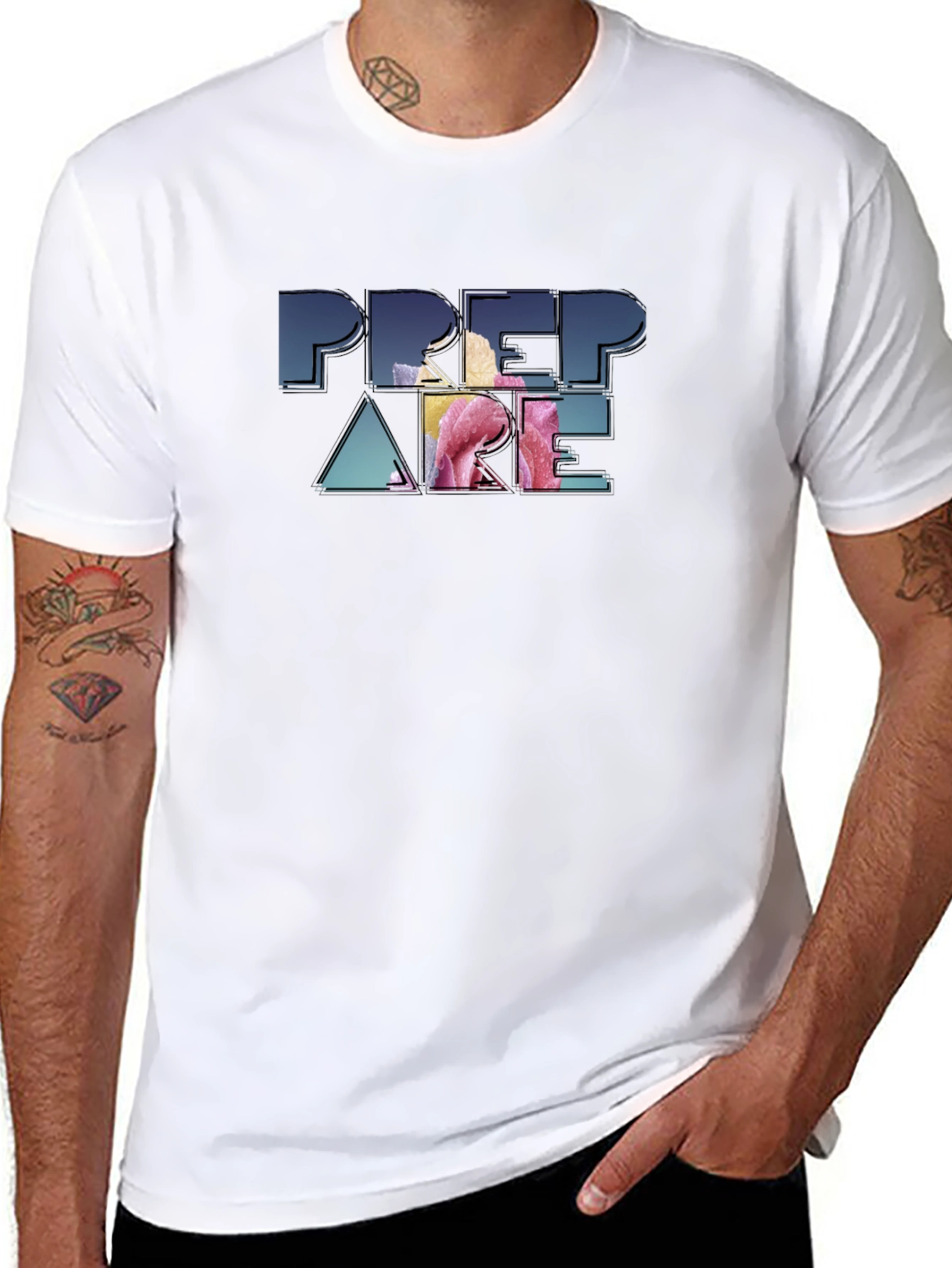 Prepare Graphic Print Crew Neck T-Shirt