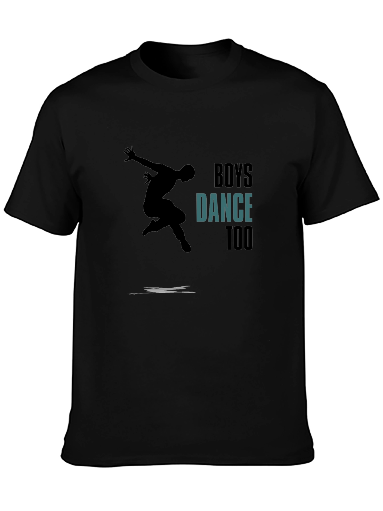 Boys Dance Too Graphic Tee - Black T-Shirt