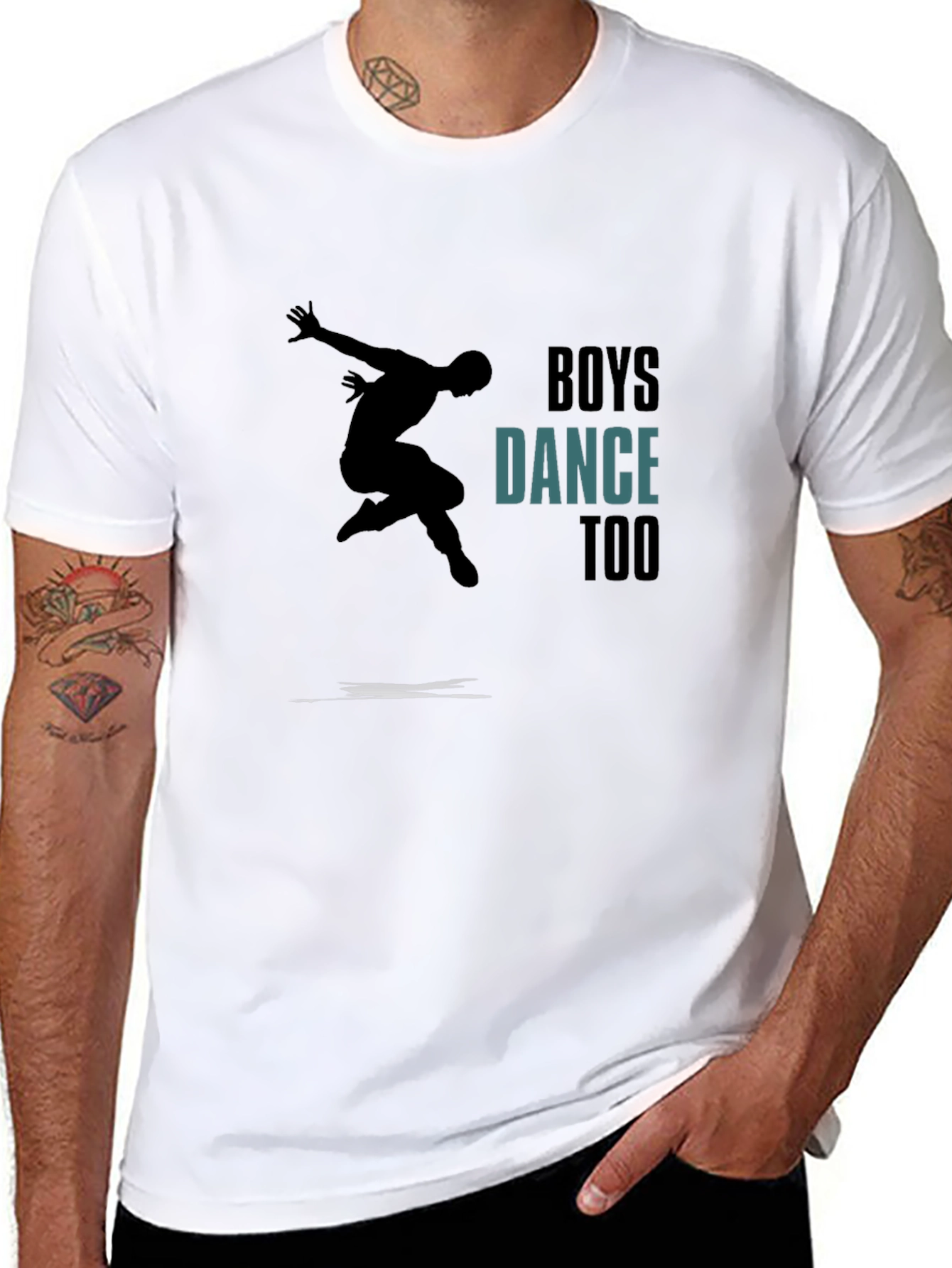 Boys Dance Too Graphic Tee - Black T-Shirt