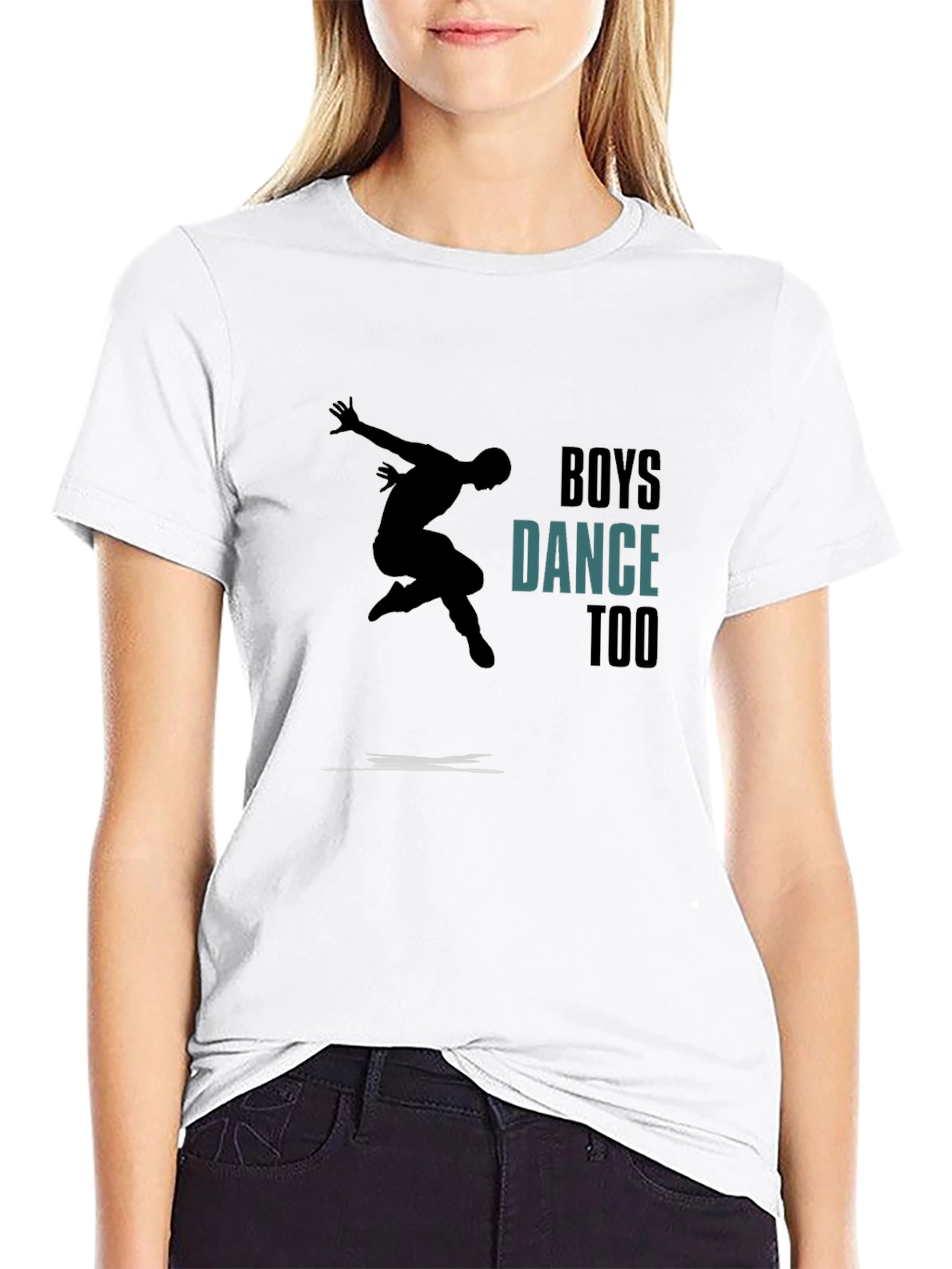 Boys Dance Too Graphic Tee - Black T-Shirt