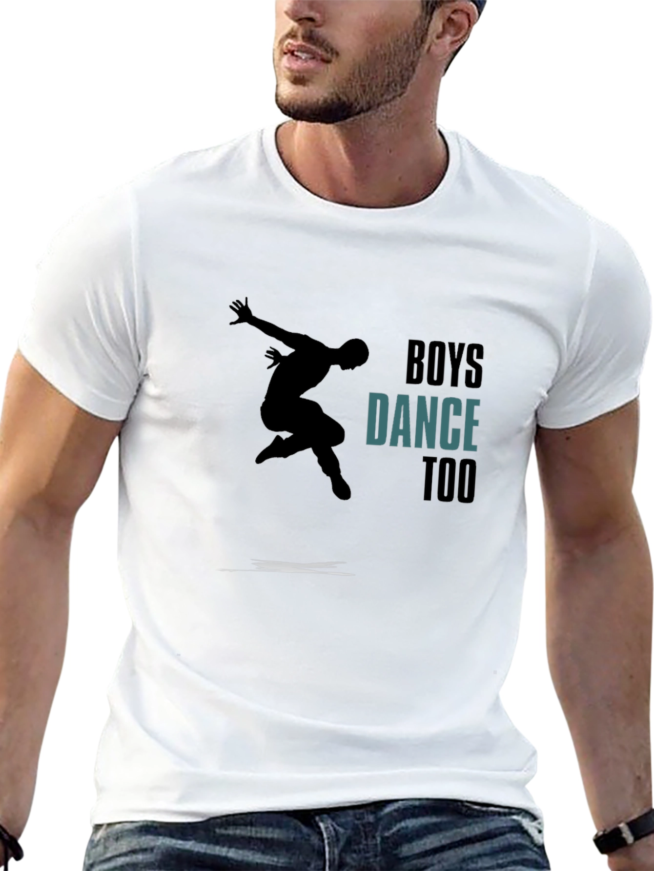 Boys Dance Too Graphic Tee - Black T-Shirt