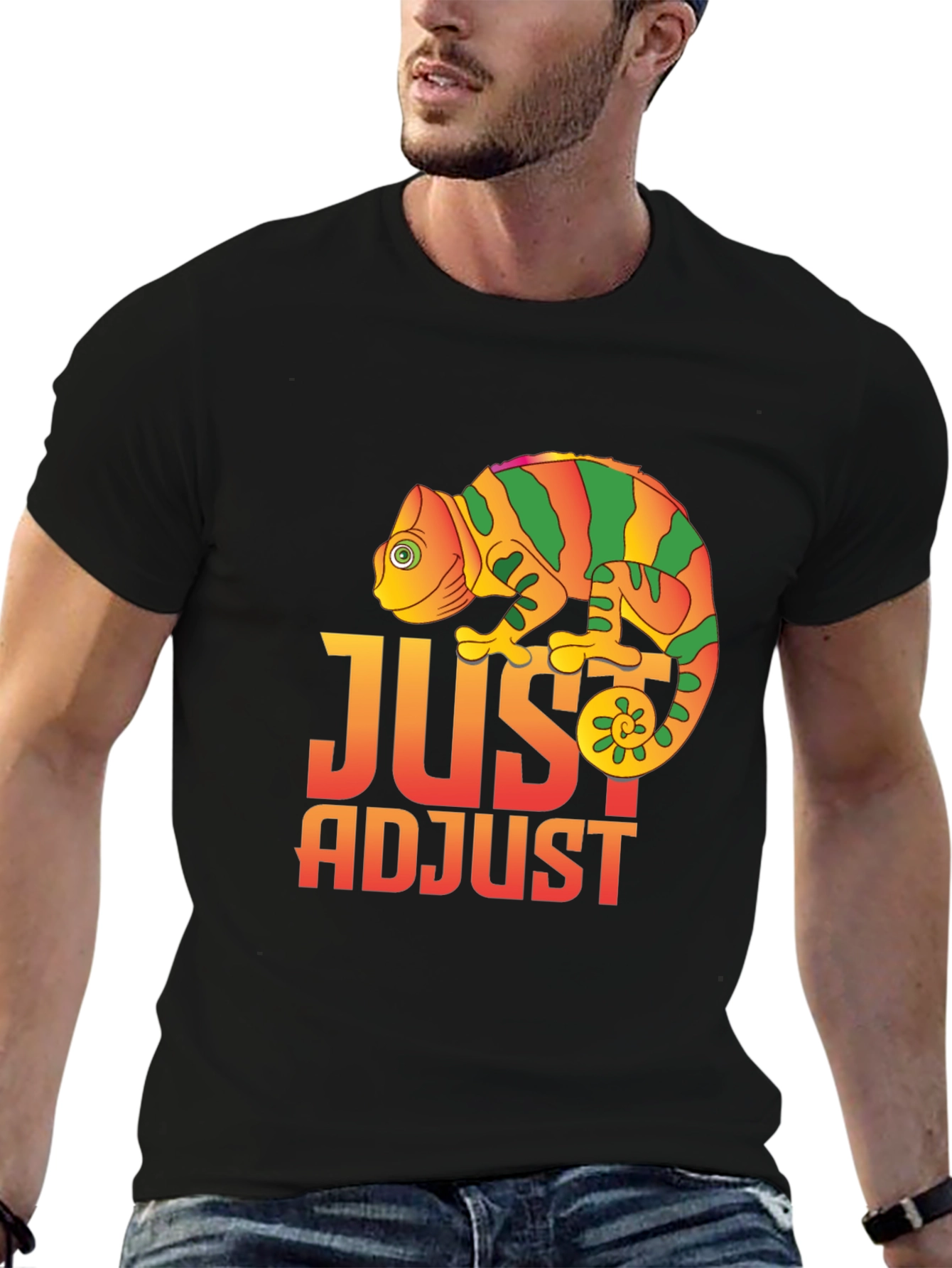 Just Adjust Chameleon Graphic T-Shirt