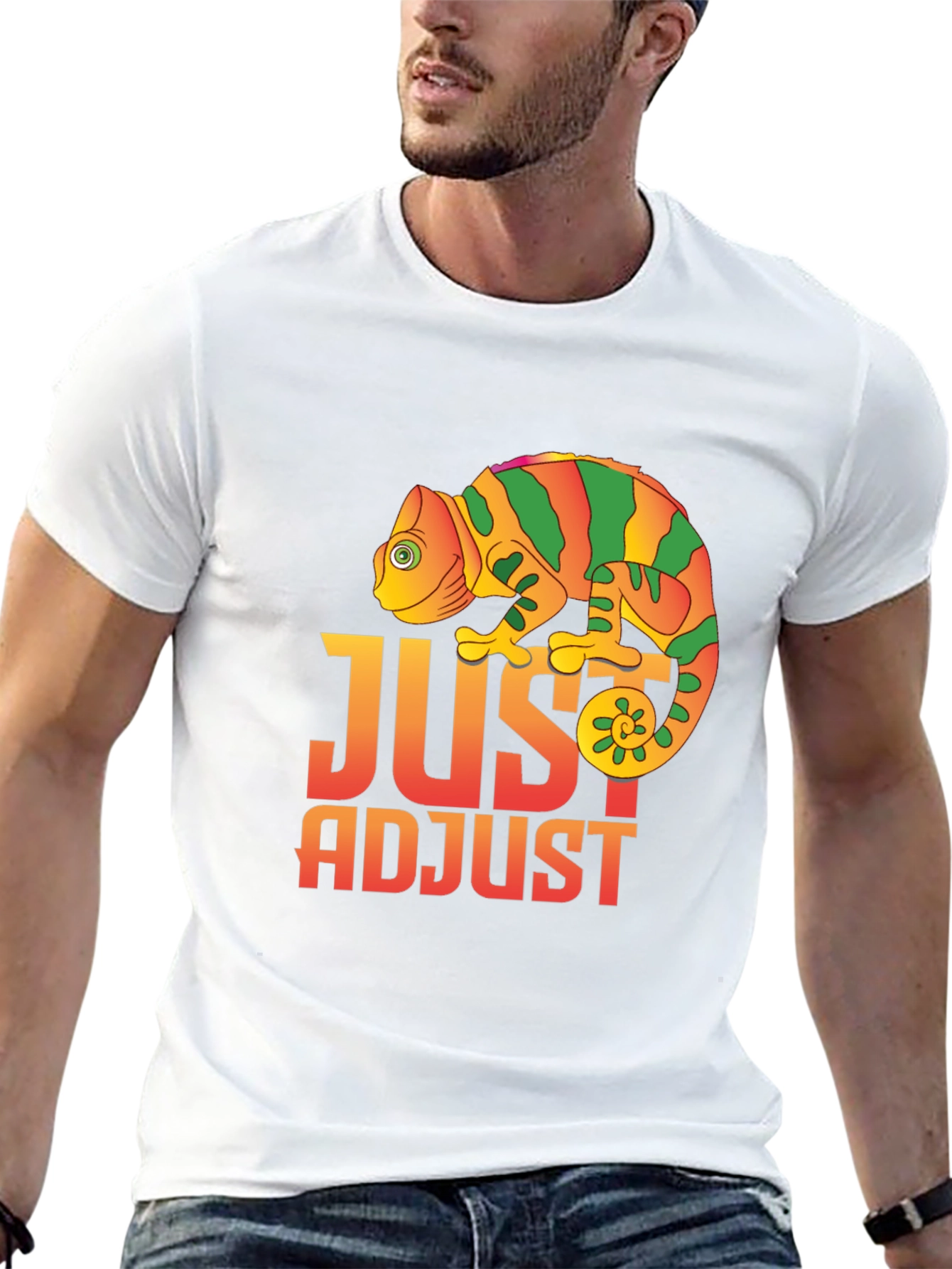 Just Adjust Chameleon Graphic T-Shirt