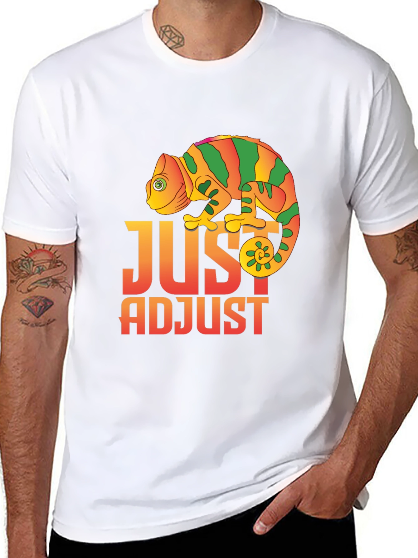 Just Adjust Chameleon Graphic T-Shirt