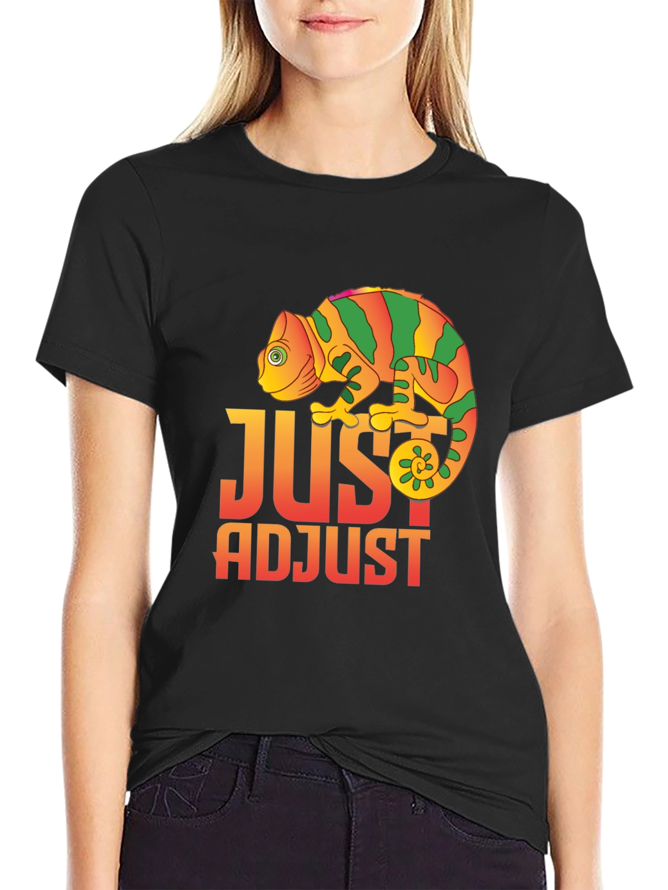 Just Adjust Chameleon Graphic T-Shirt