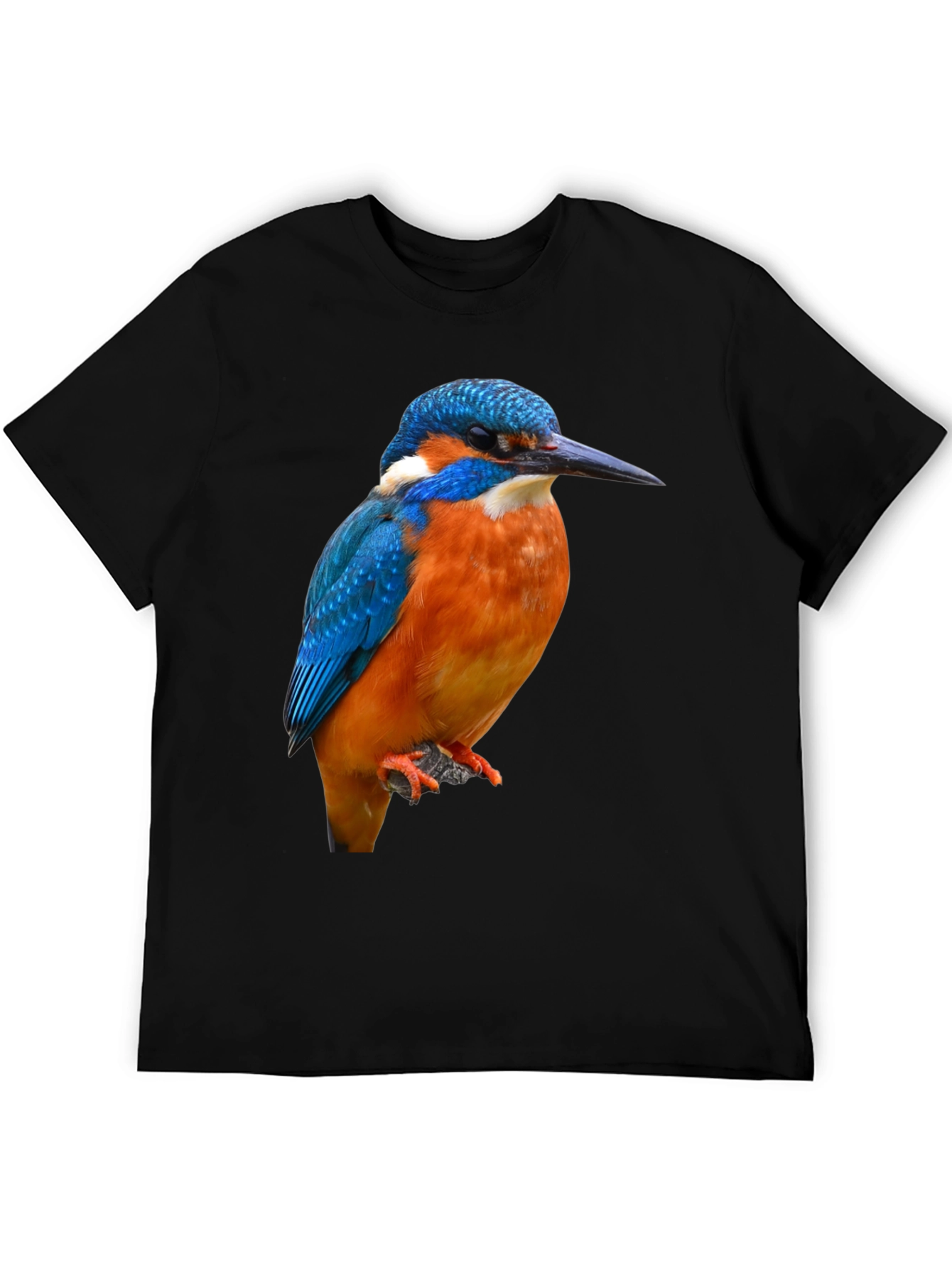 Kingfisher Bird Graphic Print T-Shirt