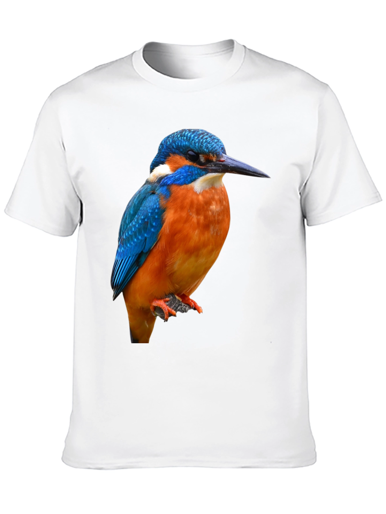 Kingfisher Bird Graphic Print T-Shirt
