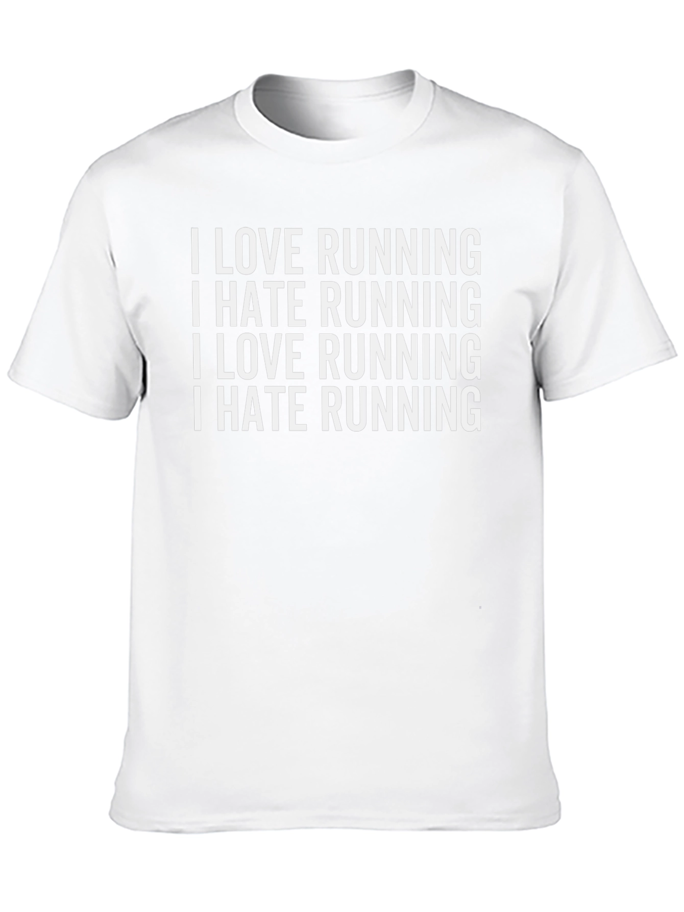 I Love Running I Hate Running Graphic Tee