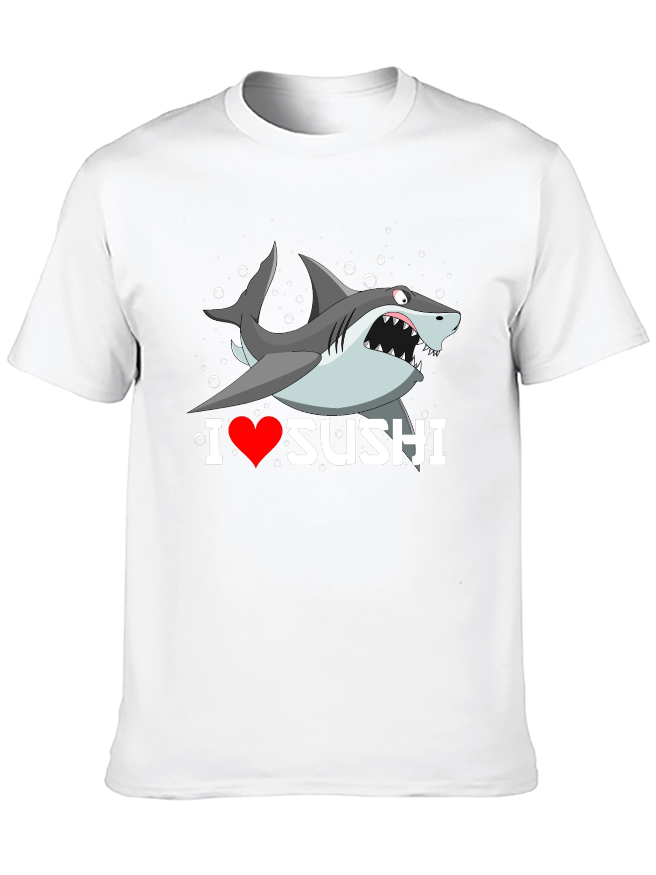 I Heart Sushi Shark Graphic T-Shirt