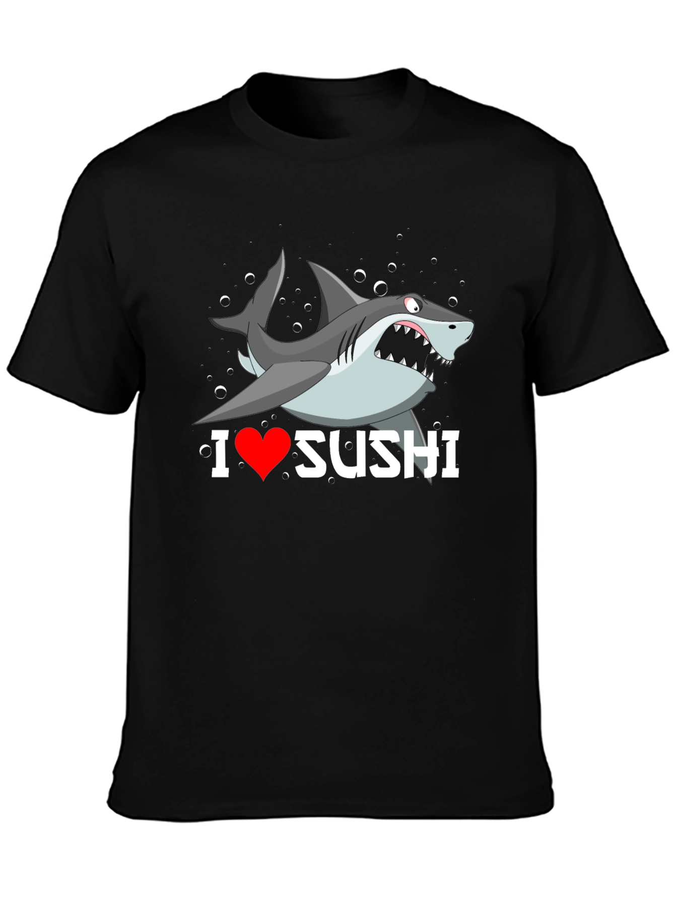 I Heart Sushi Shark Graphic T-Shirt