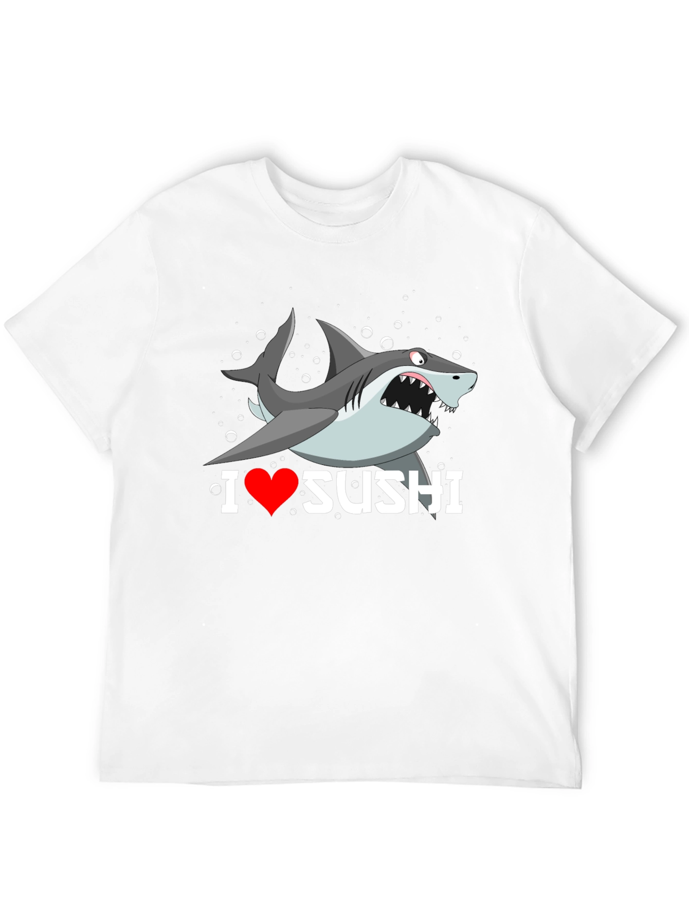 I Heart Sushi Shark Graphic T-Shirt