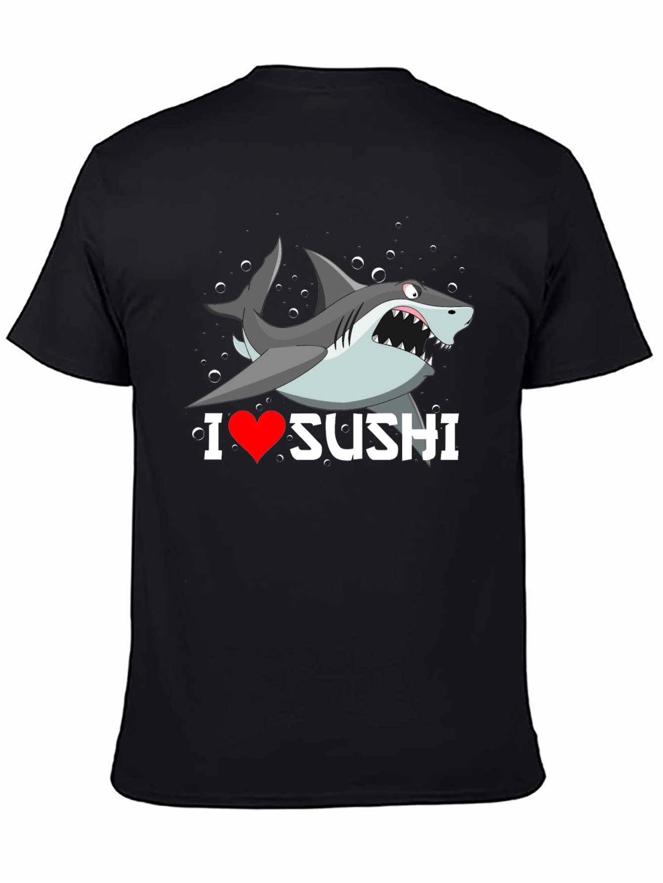 I Heart Sushi Shark Graphic T-Shirt