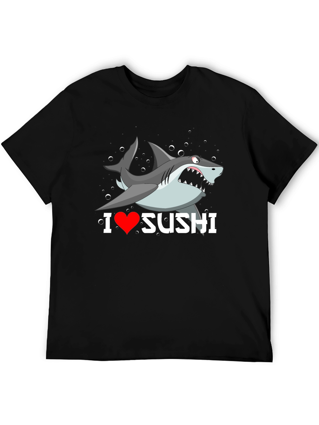 I Heart Sushi Shark Graphic T-Shirt