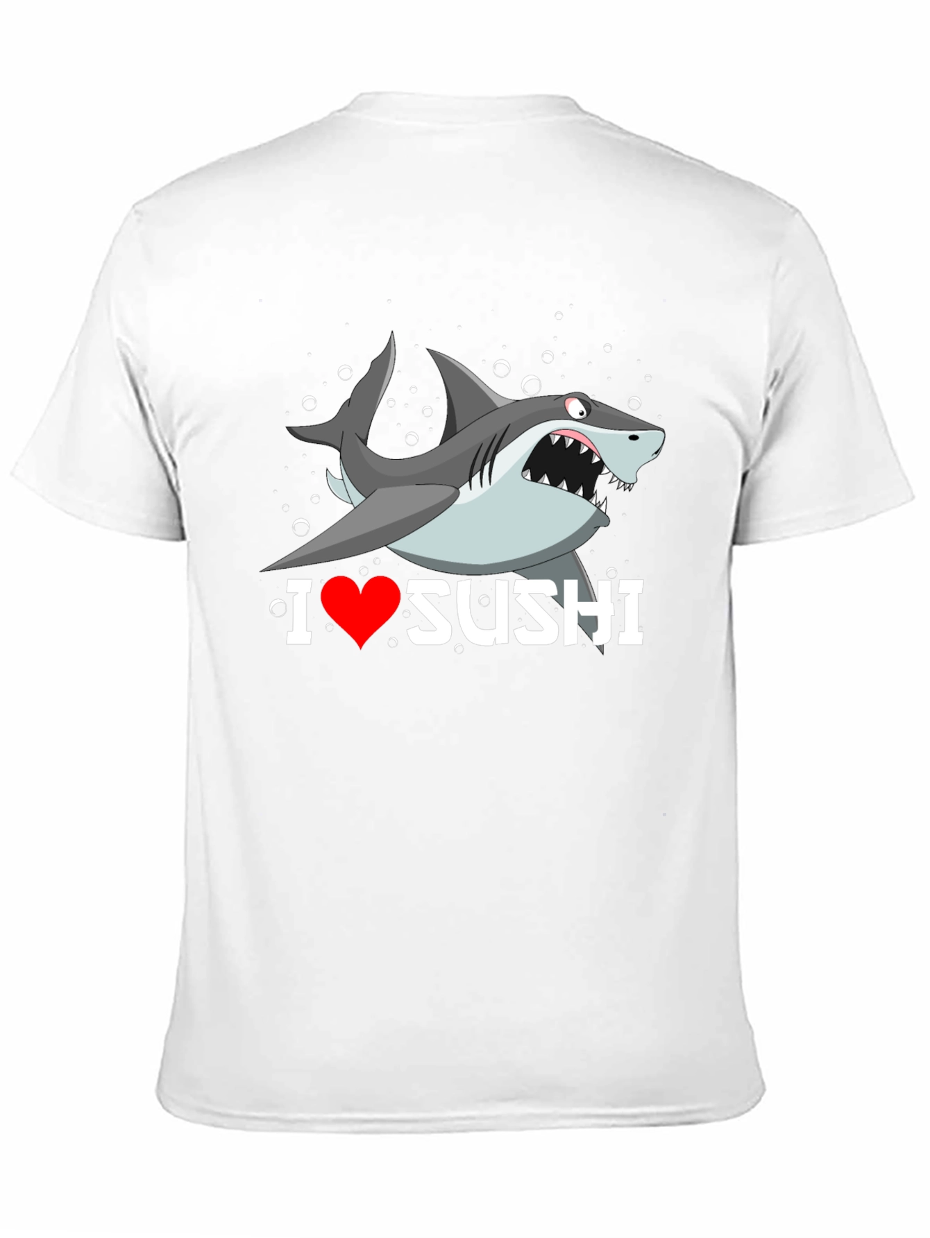I Heart Sushi Shark Graphic T-Shirt