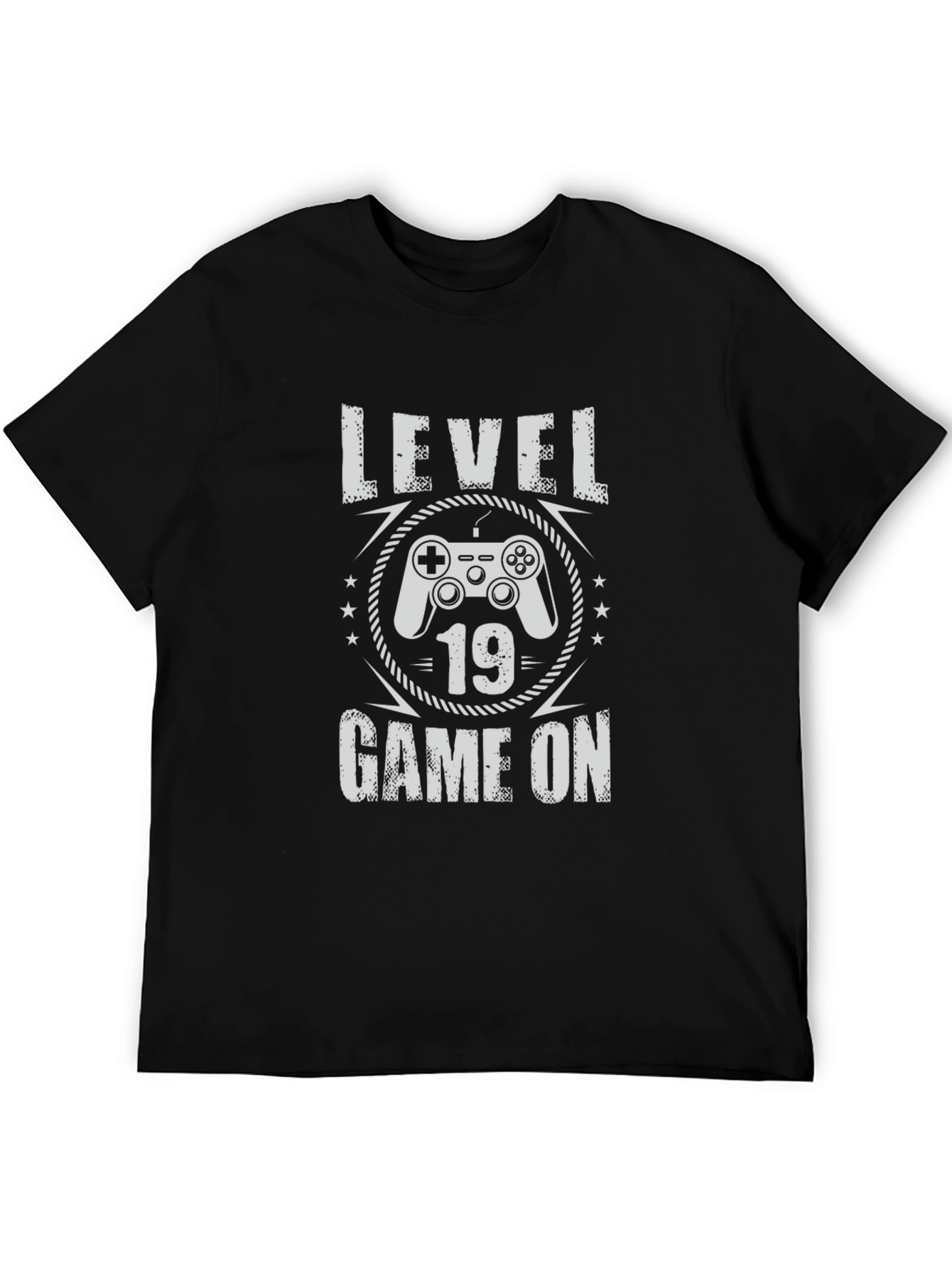Level 19 Game On T-Shirt - Gamer Birthday Tee