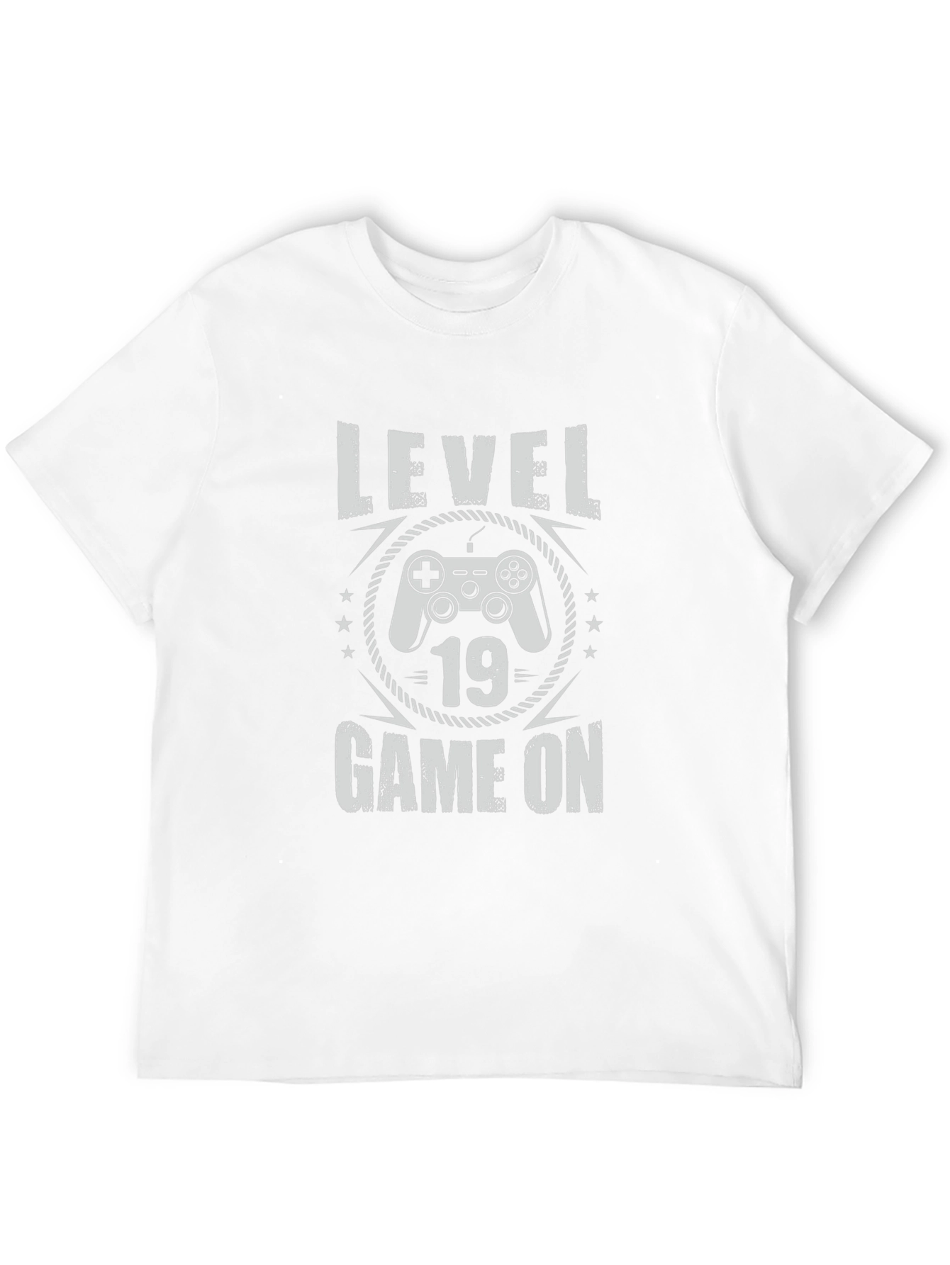 Level 19 Game On T-Shirt - Gamer Birthday Tee