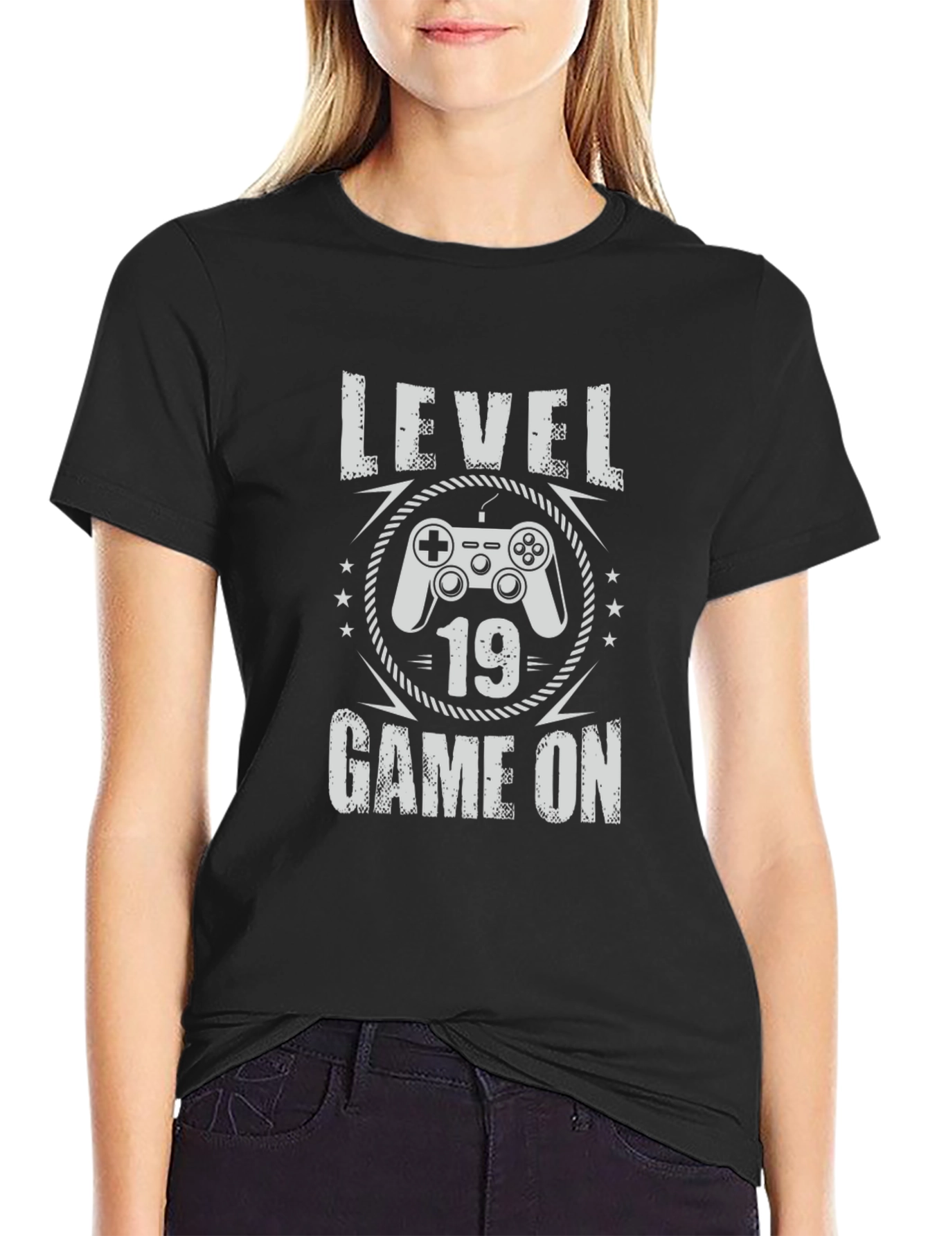 Level 19 Game On T-Shirt - Gamer Birthday Tee