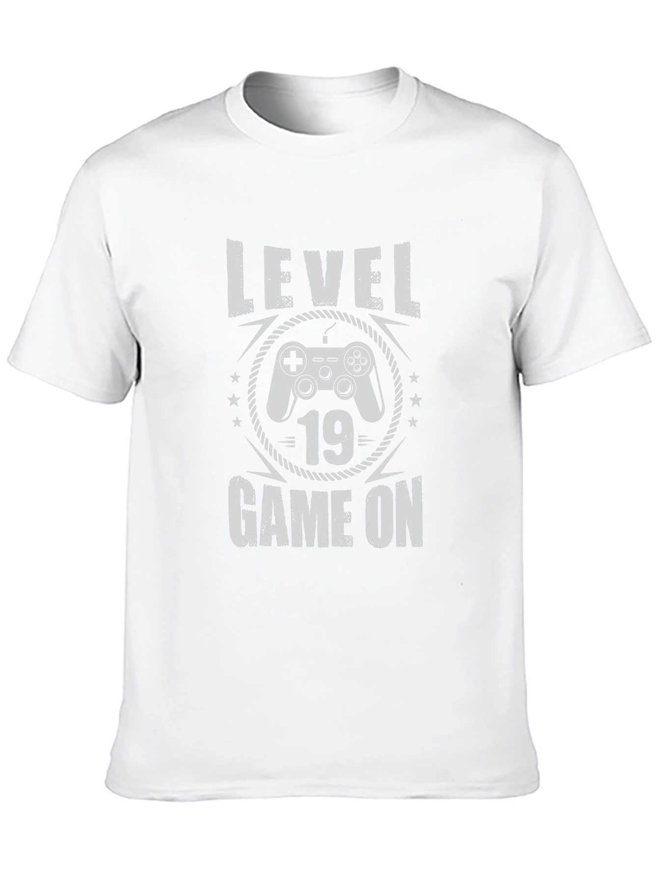 Level 19 Game On T-Shirt - Gamer Birthday Tee