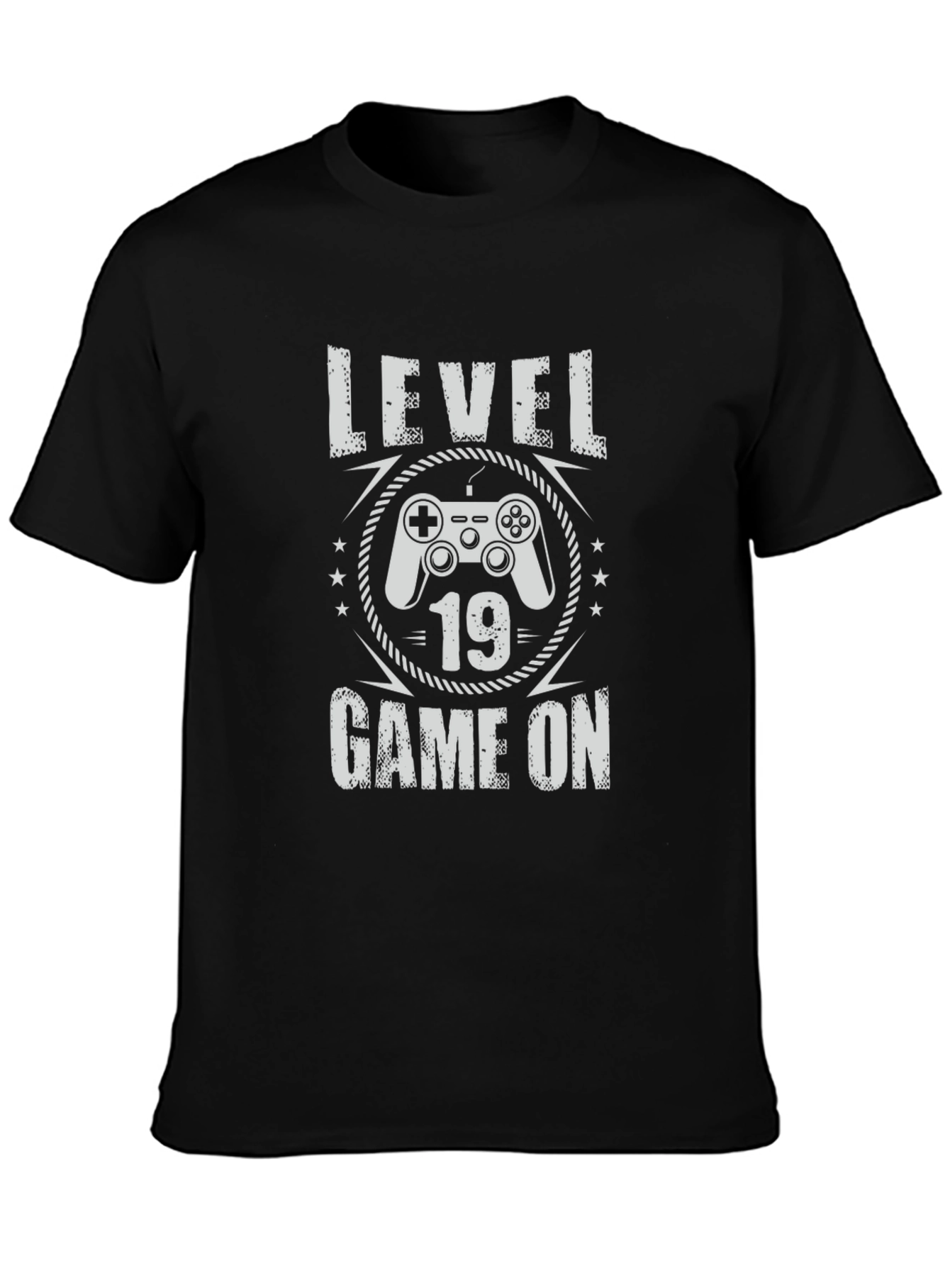 Level 19 Game On T-Shirt - Gamer Birthday Tee