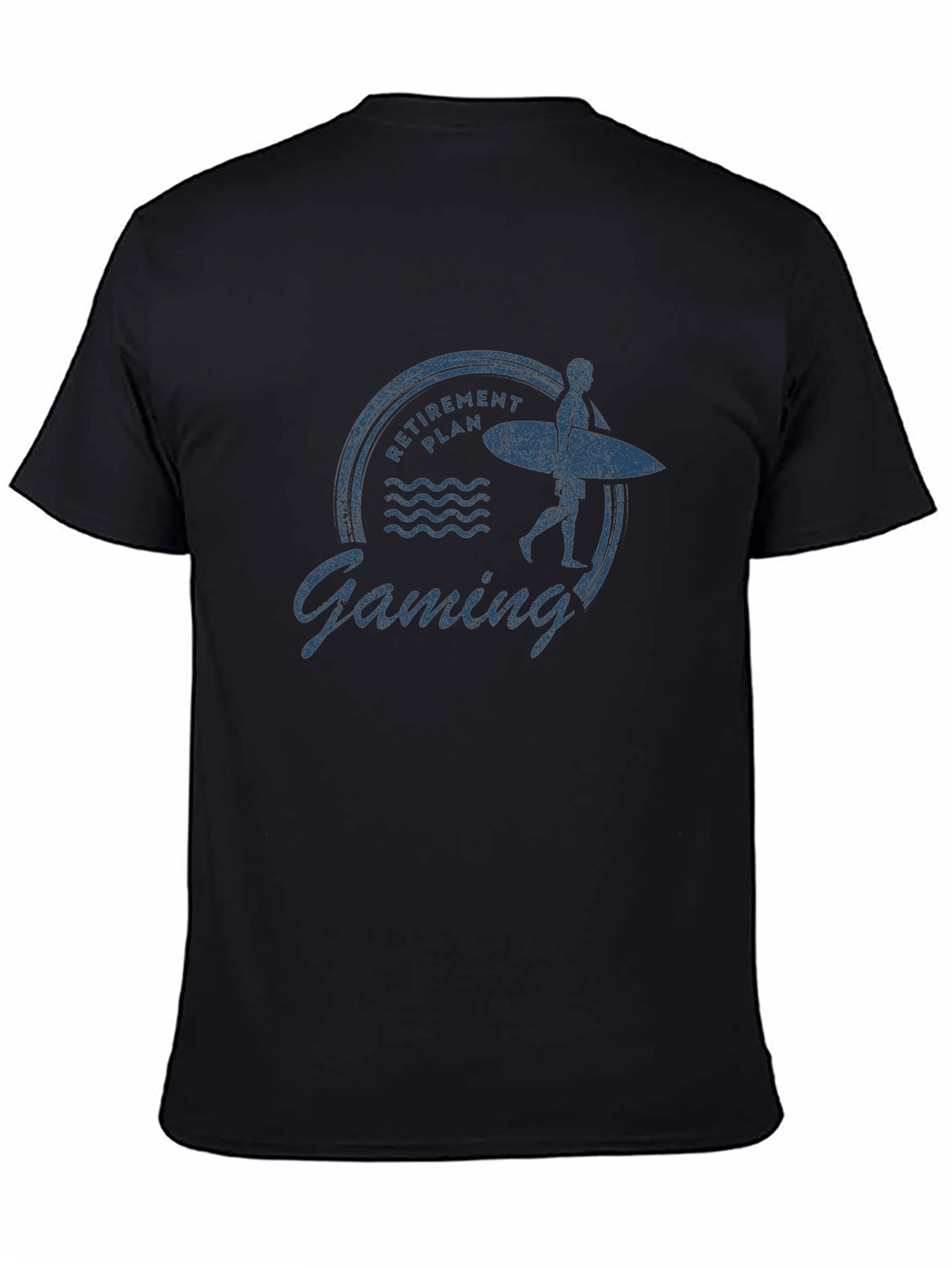 Retirement Gaming T-Shirt - Surfer Graphic Tee