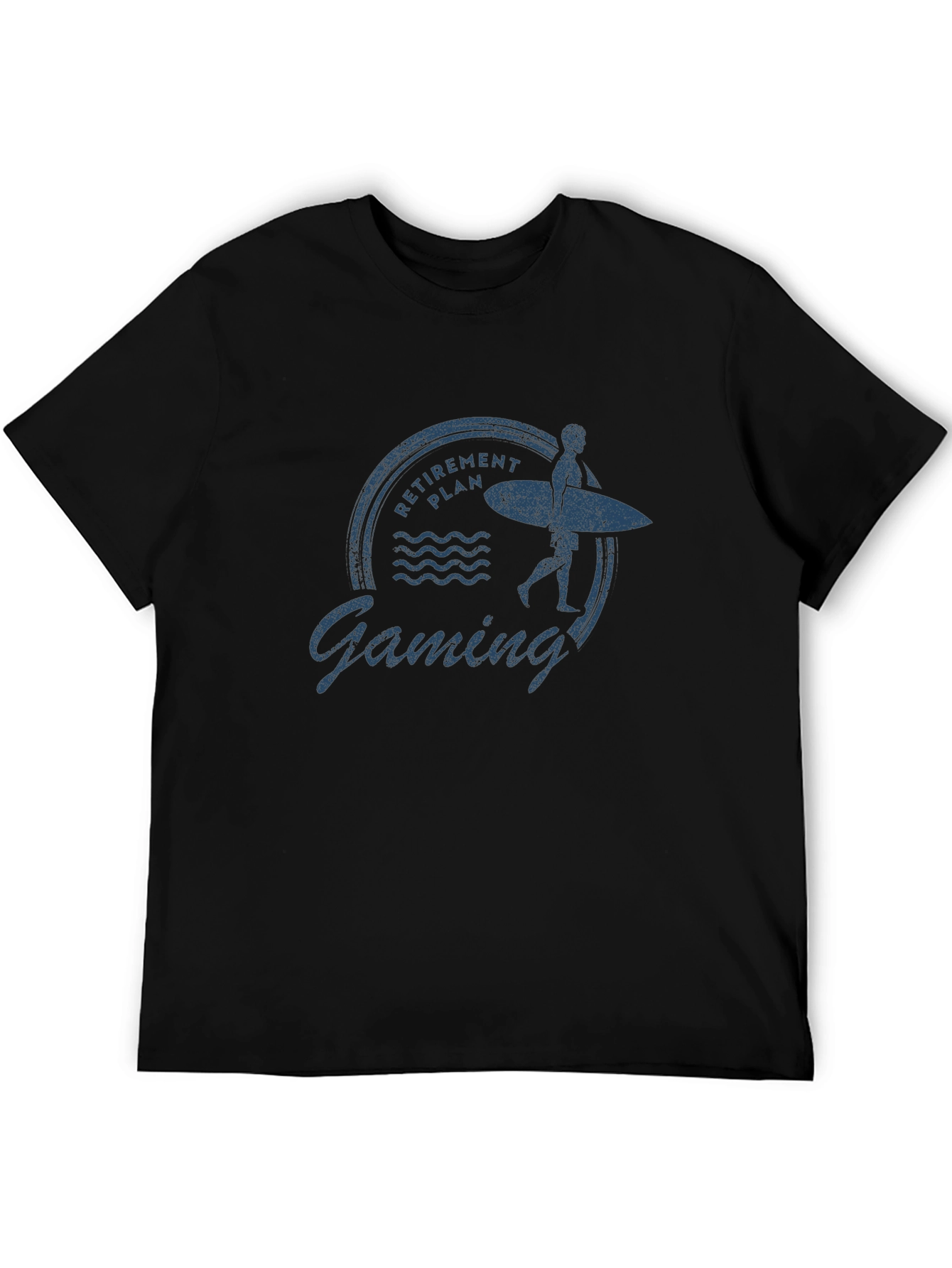 Retirement Gaming T-Shirt - Surfer Graphic Tee