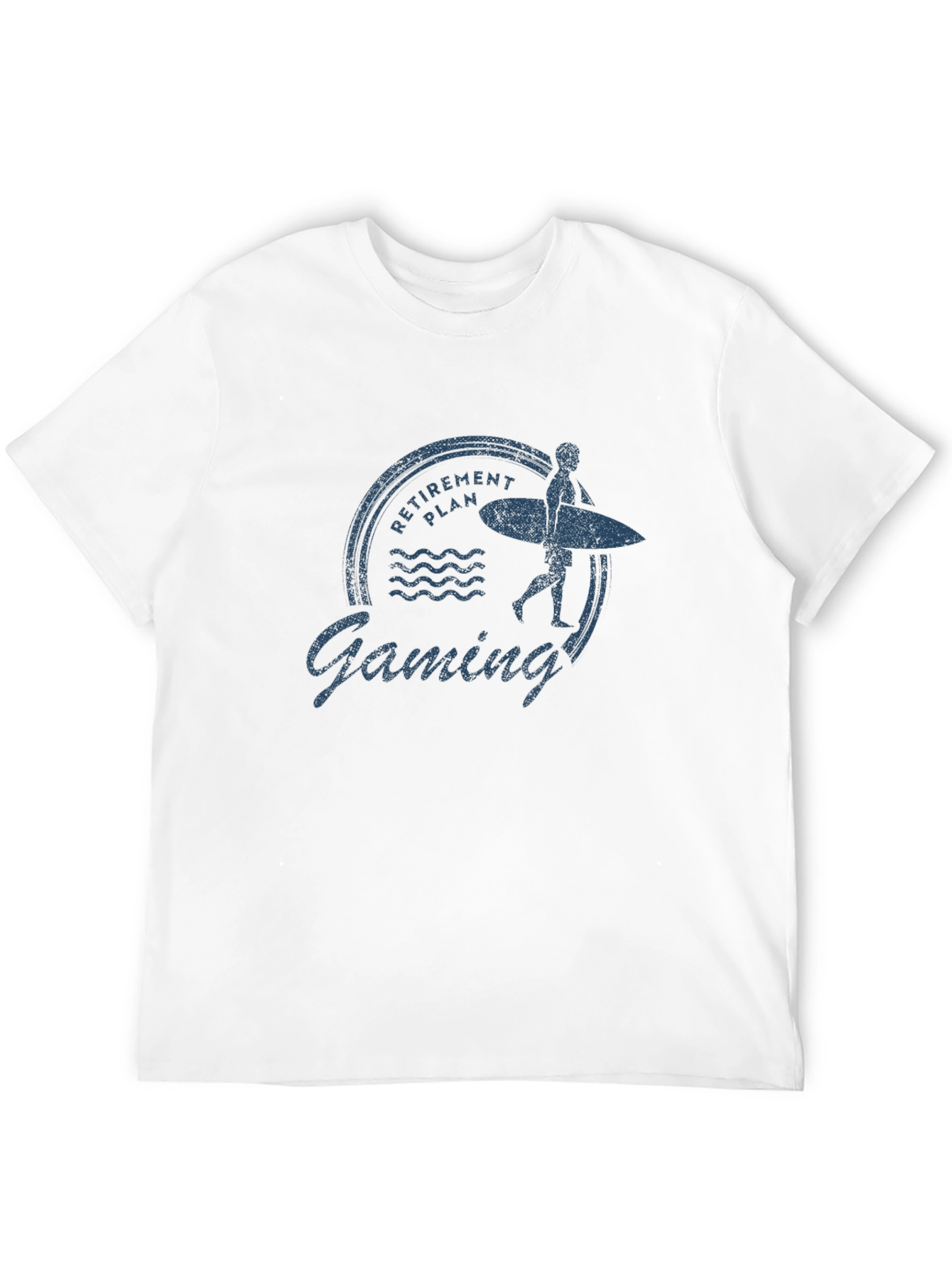Retirement Gaming T-Shirt - Surfer Graphic Tee