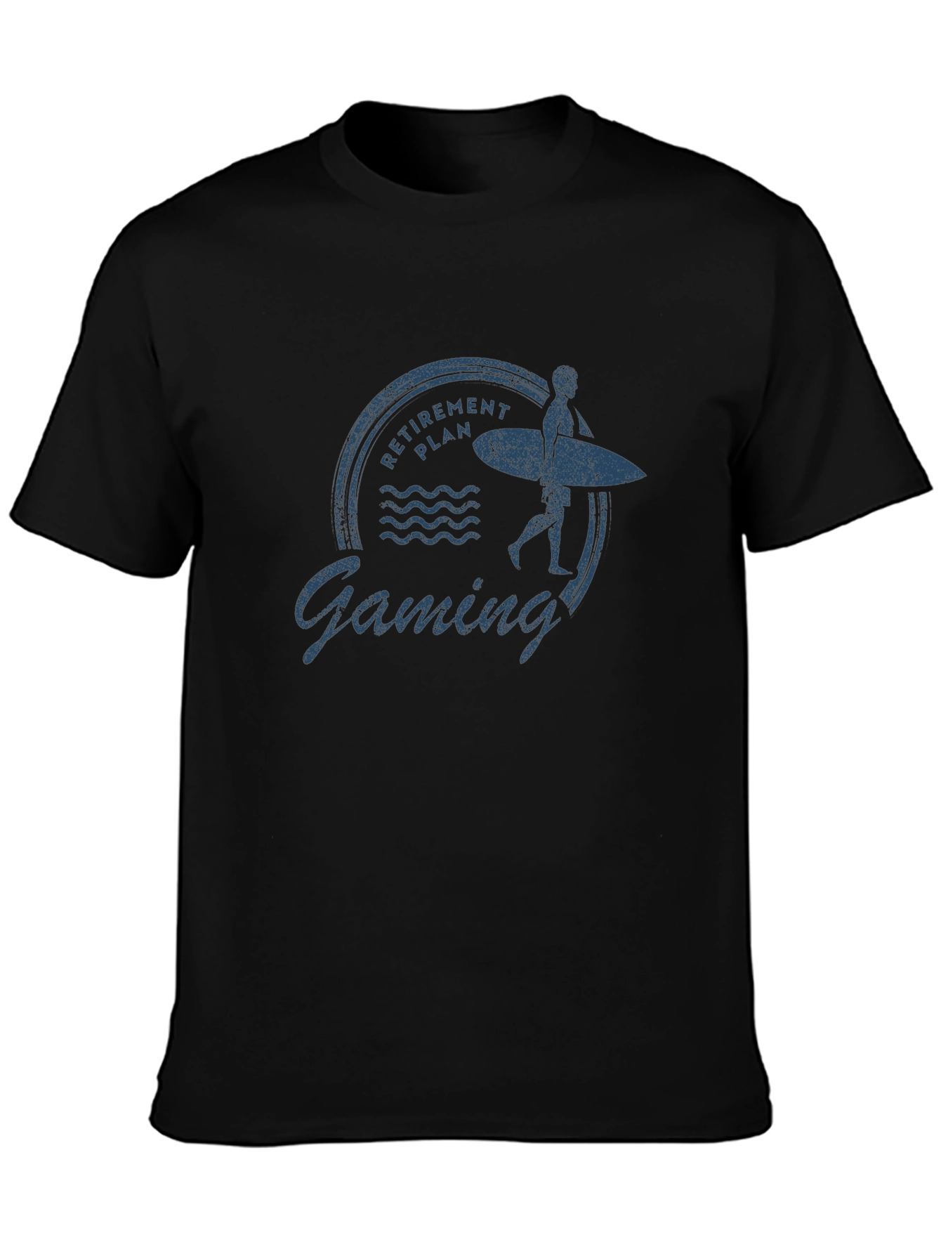 Retirement Gaming T-Shirt - Surfer Graphic Tee