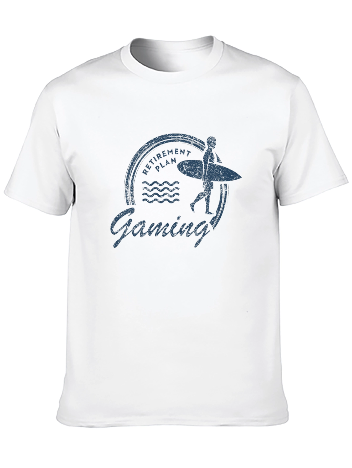 Retirement Gaming T-Shirt - Surfer Graphic Tee