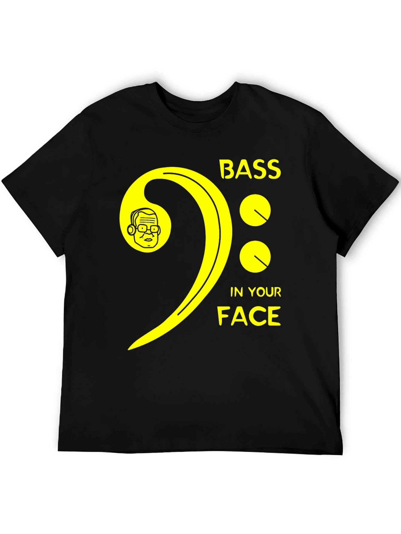 Bass In Your Face Graphic T-Shirt