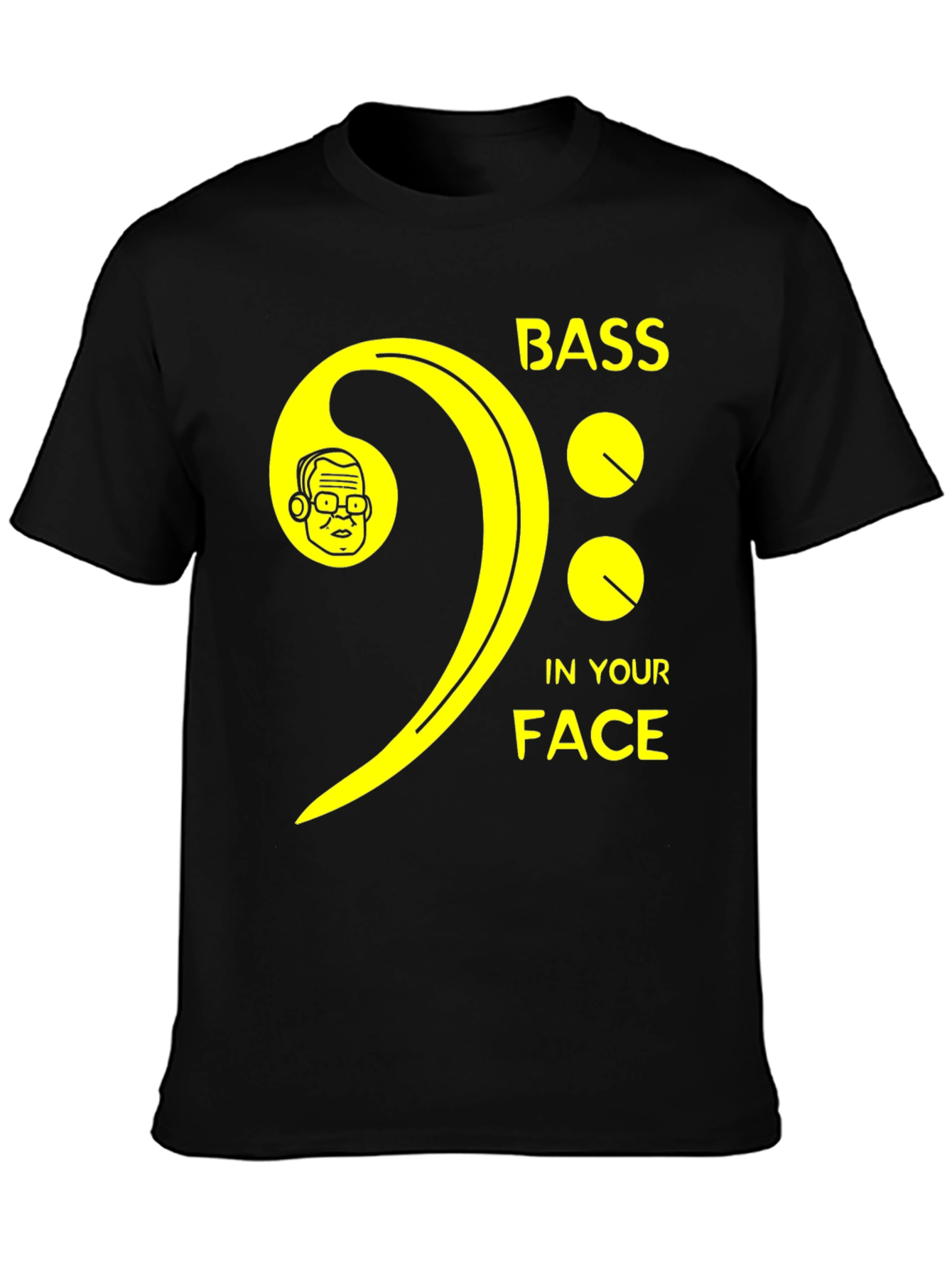 Bass In Your Face Graphic T-Shirt
