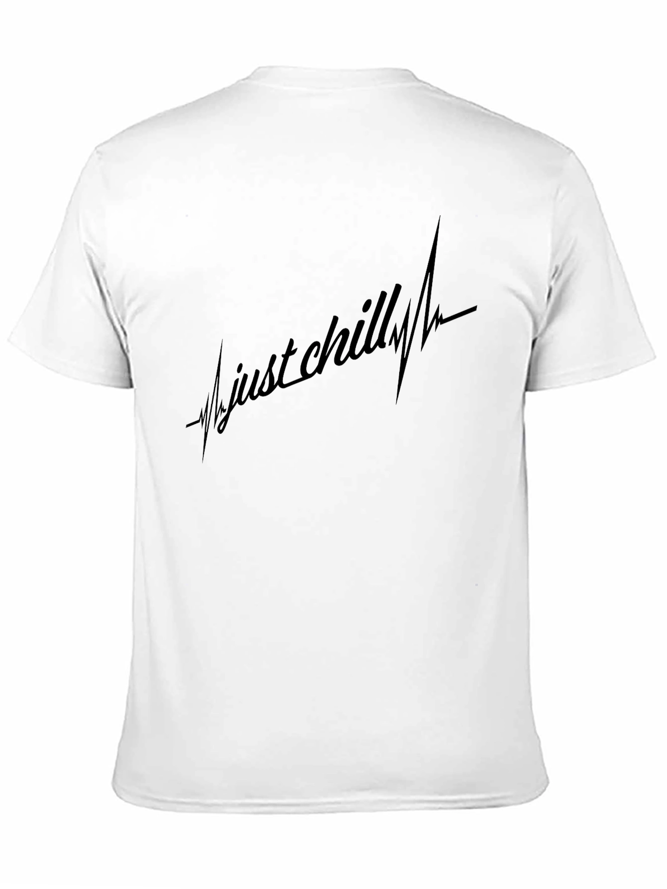 Just Chilling Black Graphic Tee