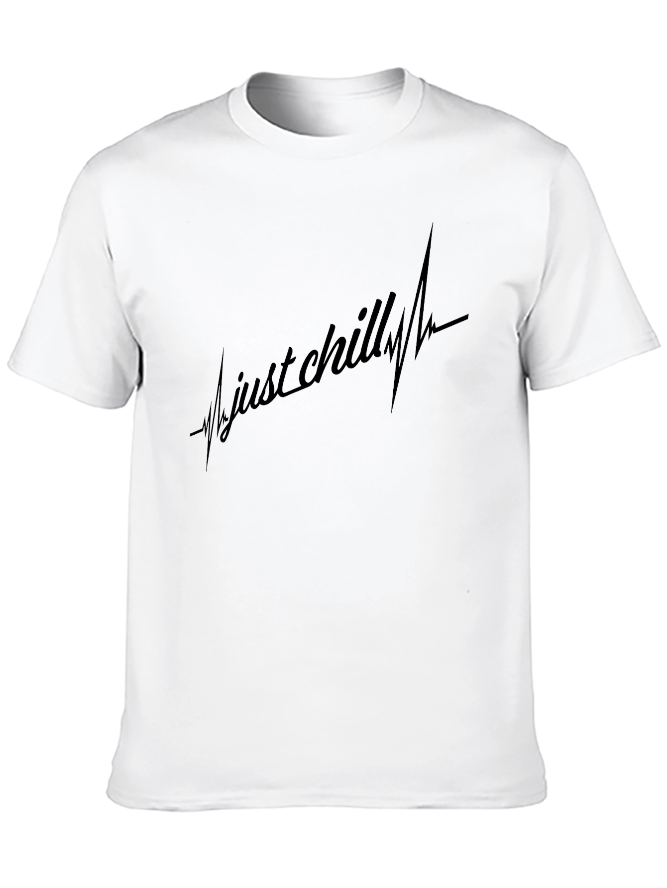 Just Chilling Black Graphic Tee