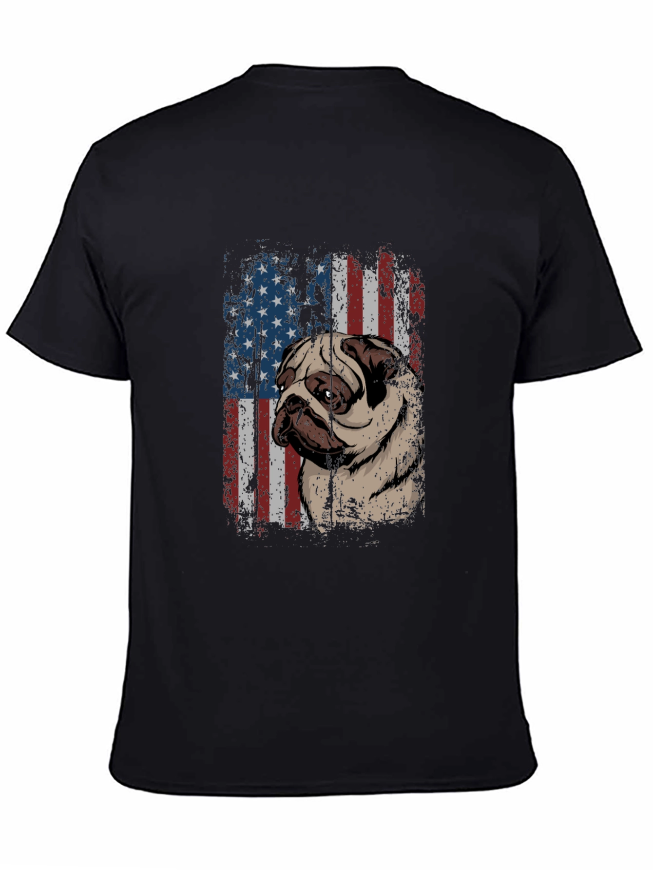 American Pug T-Shirt - Patriotic Dog Tee